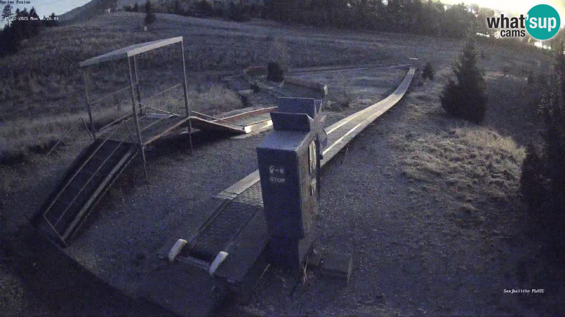 Webcam en vivo Pista de trineo Fužine – Croacia
