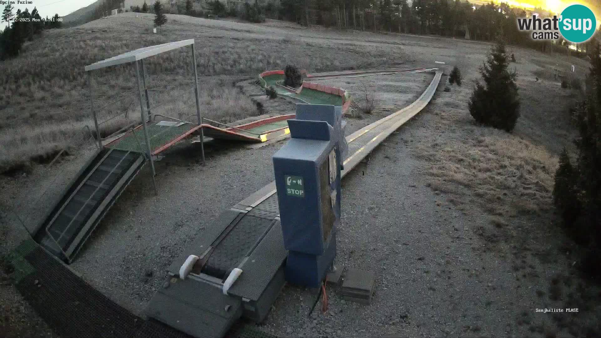 Webcam en direct Piste de luge de Fužine – Croatie