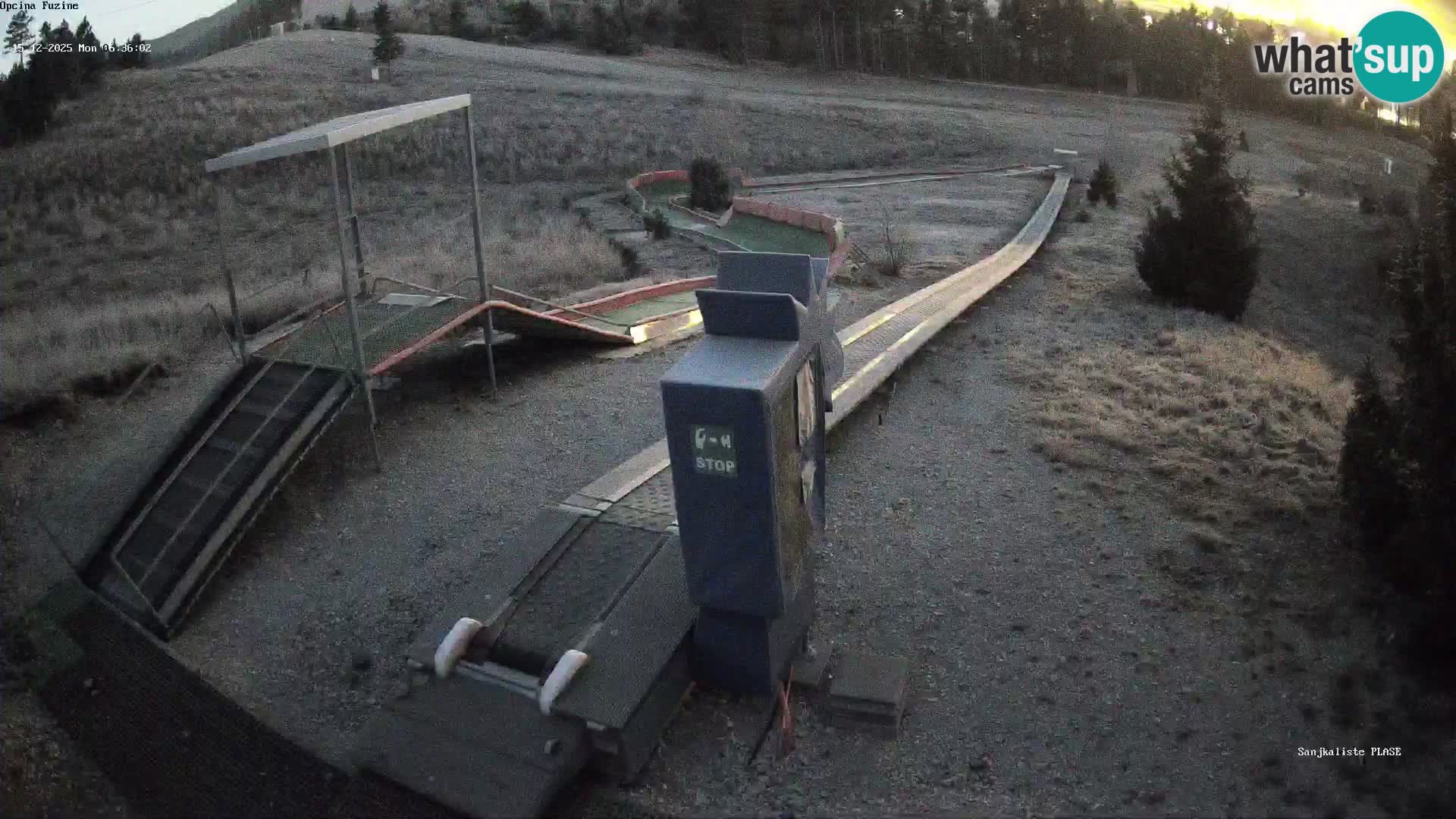 Live webcam Pista da slittino Fužine – Croazia