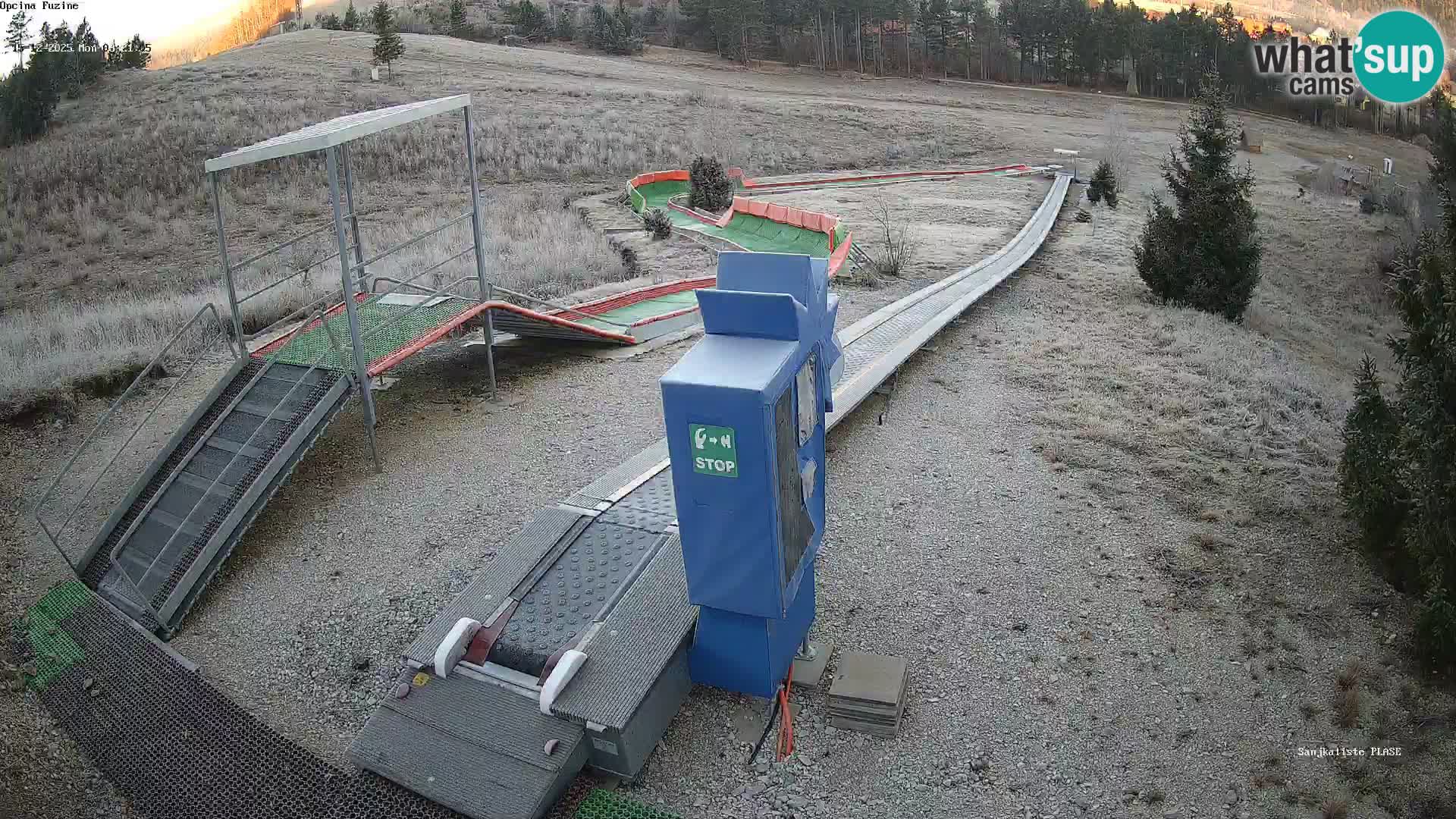 Live webcam Fužine toboggan run – Croatia