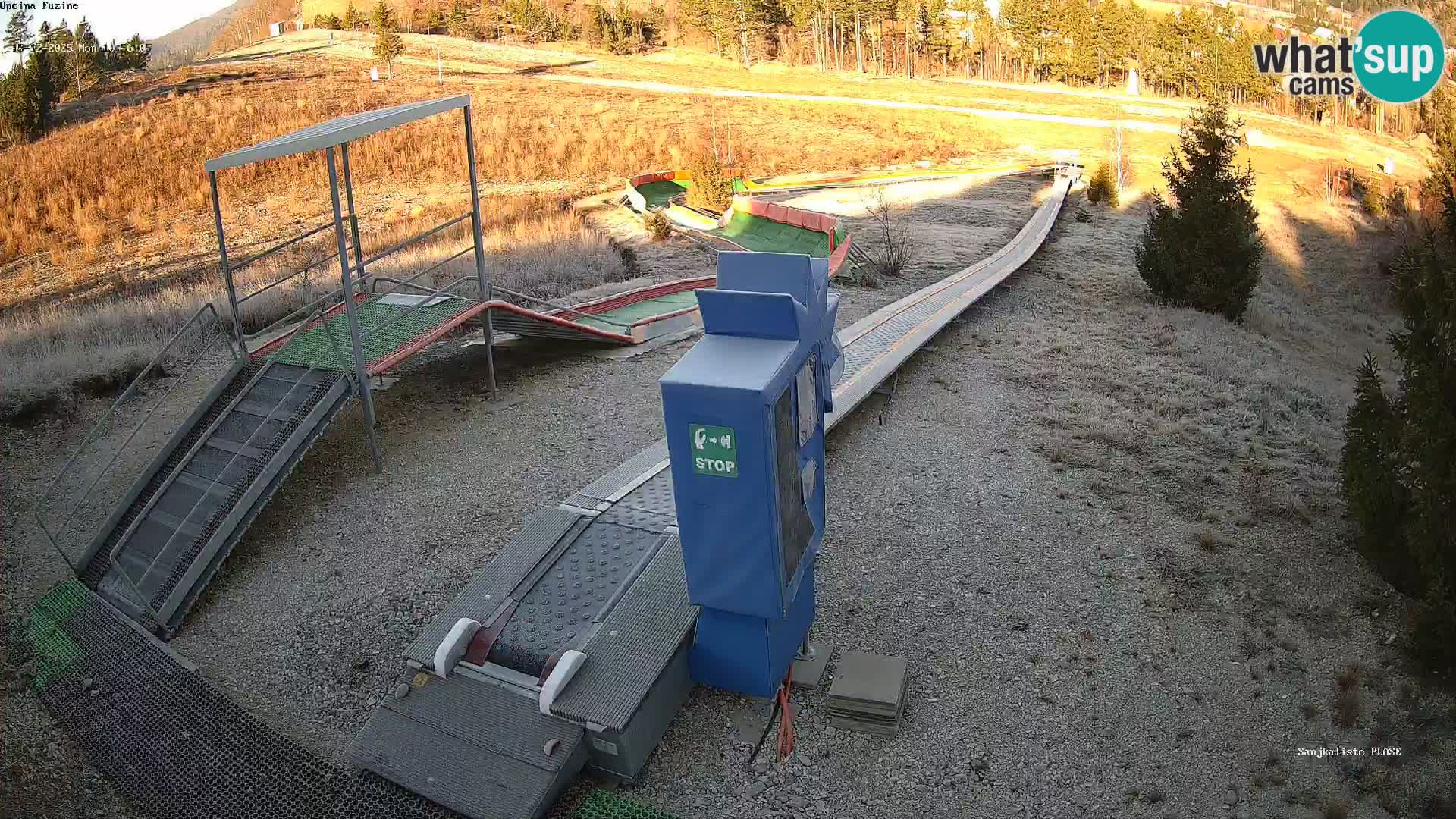 Live webcam Fužine toboggan run – Croatia