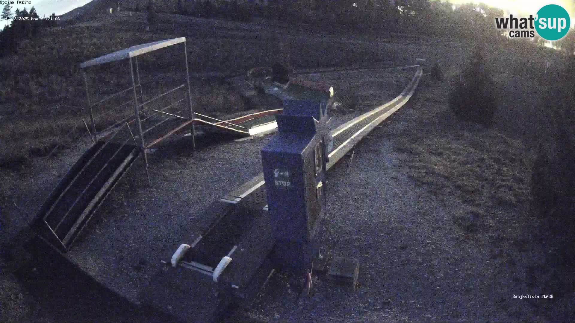 Webcam en direct Piste de luge de Fužine – Croatie