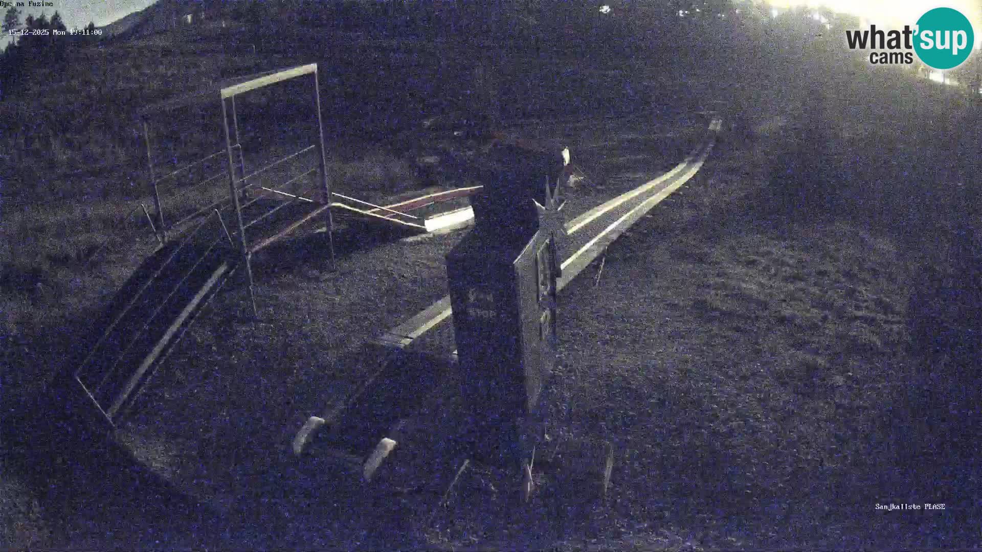 Live webcam Pista da slittino Fužine – Croazia