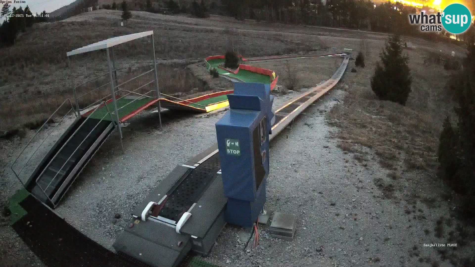 Webcam en direct Piste de luge de Fužine – Croatie