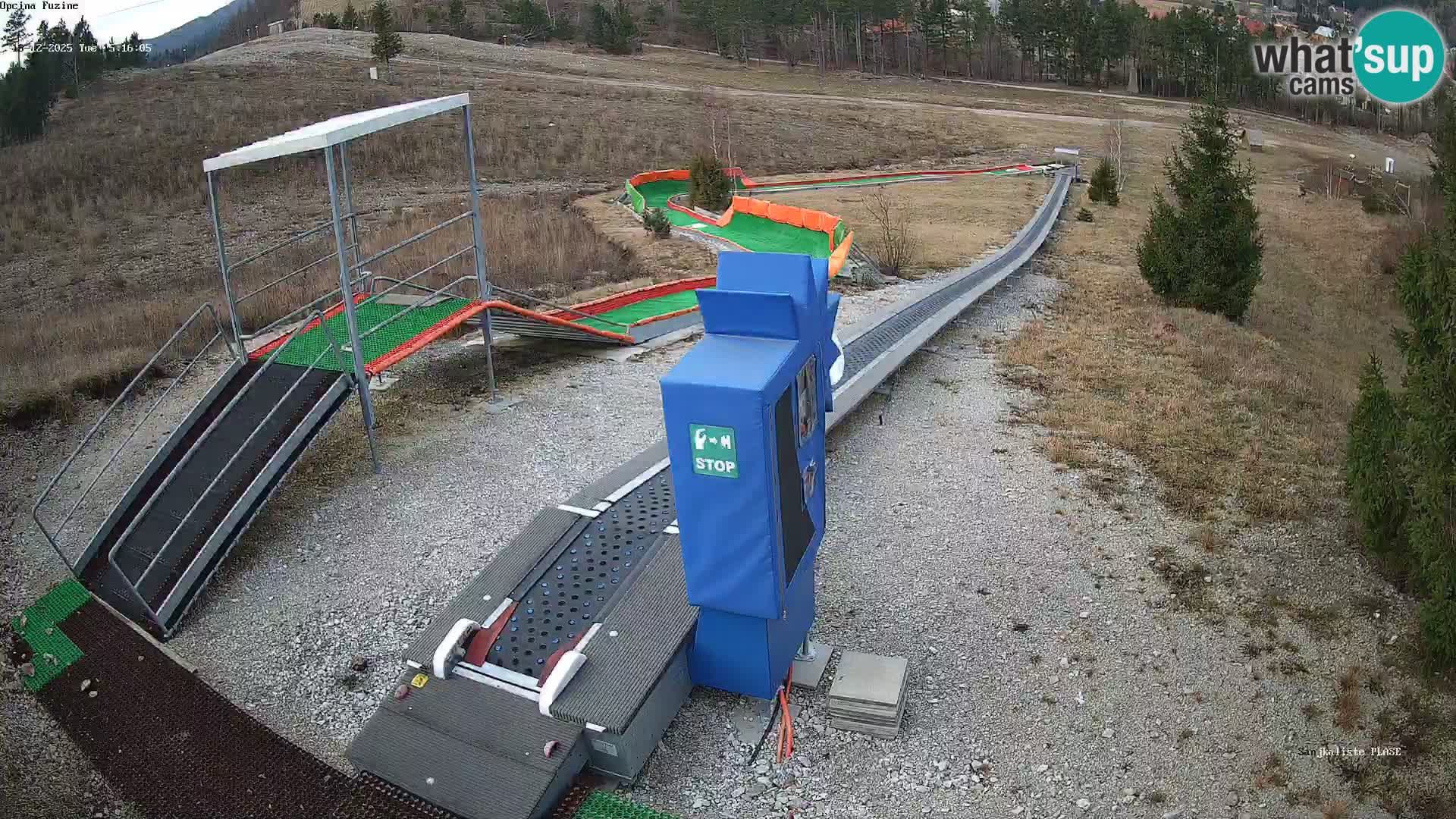 Live webcam Pista da slittino Fužine – Croazia