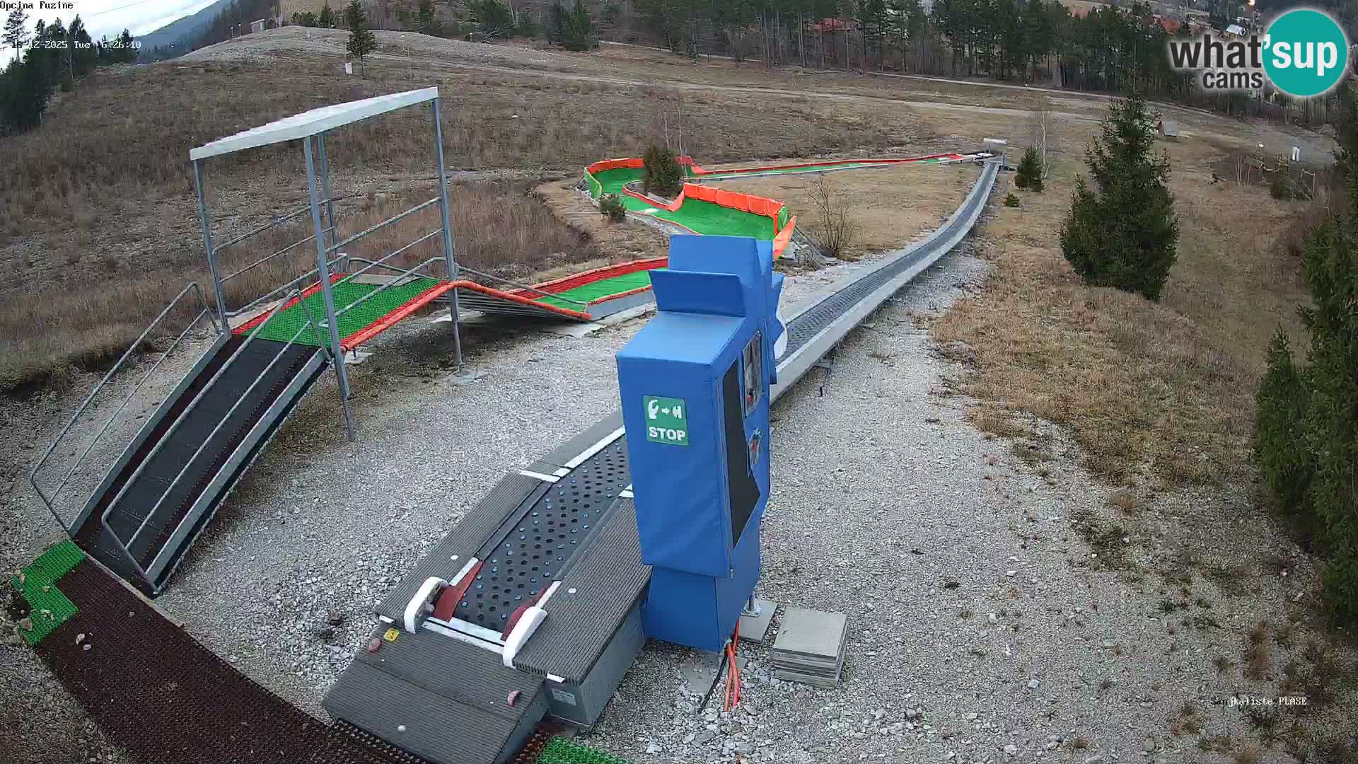 Live webcam Pista da slittino Fužine – Croazia