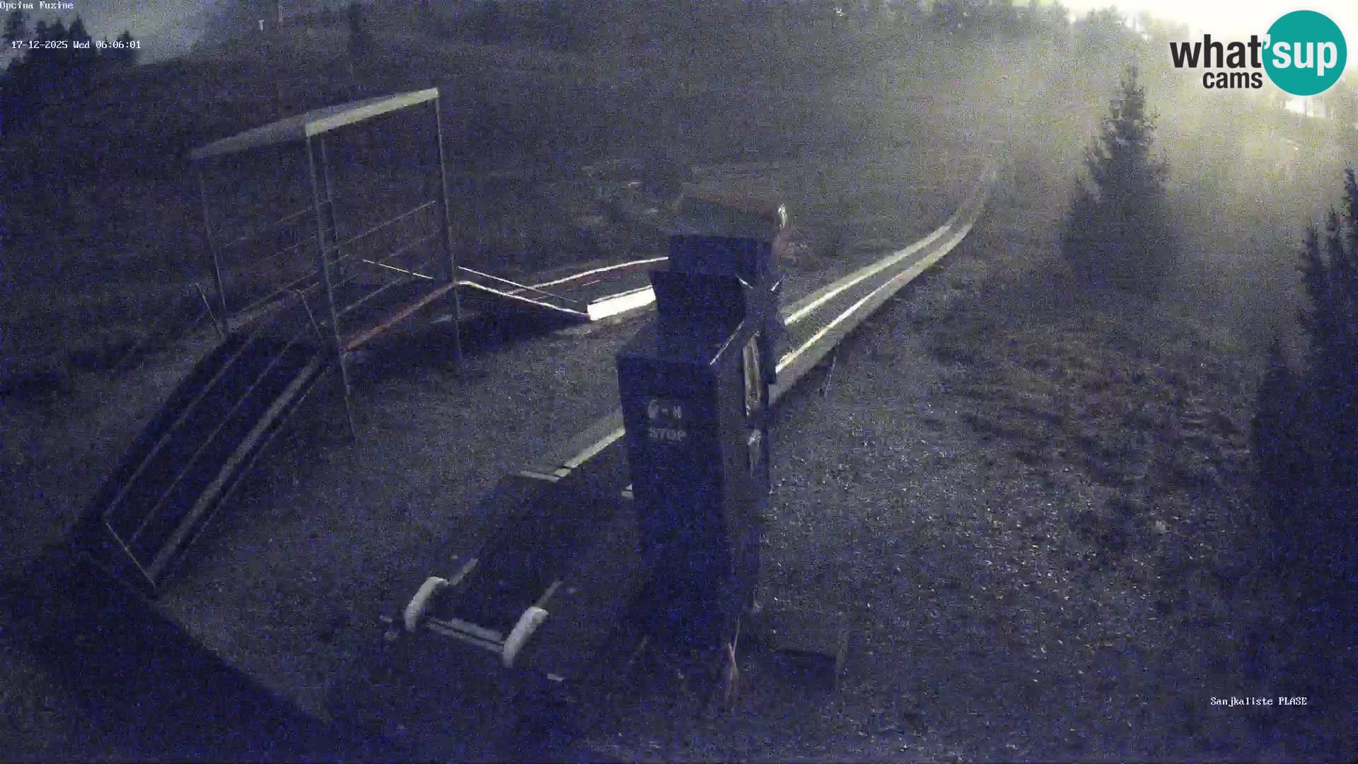 Live webcam Pista da slittino Fužine – Croazia