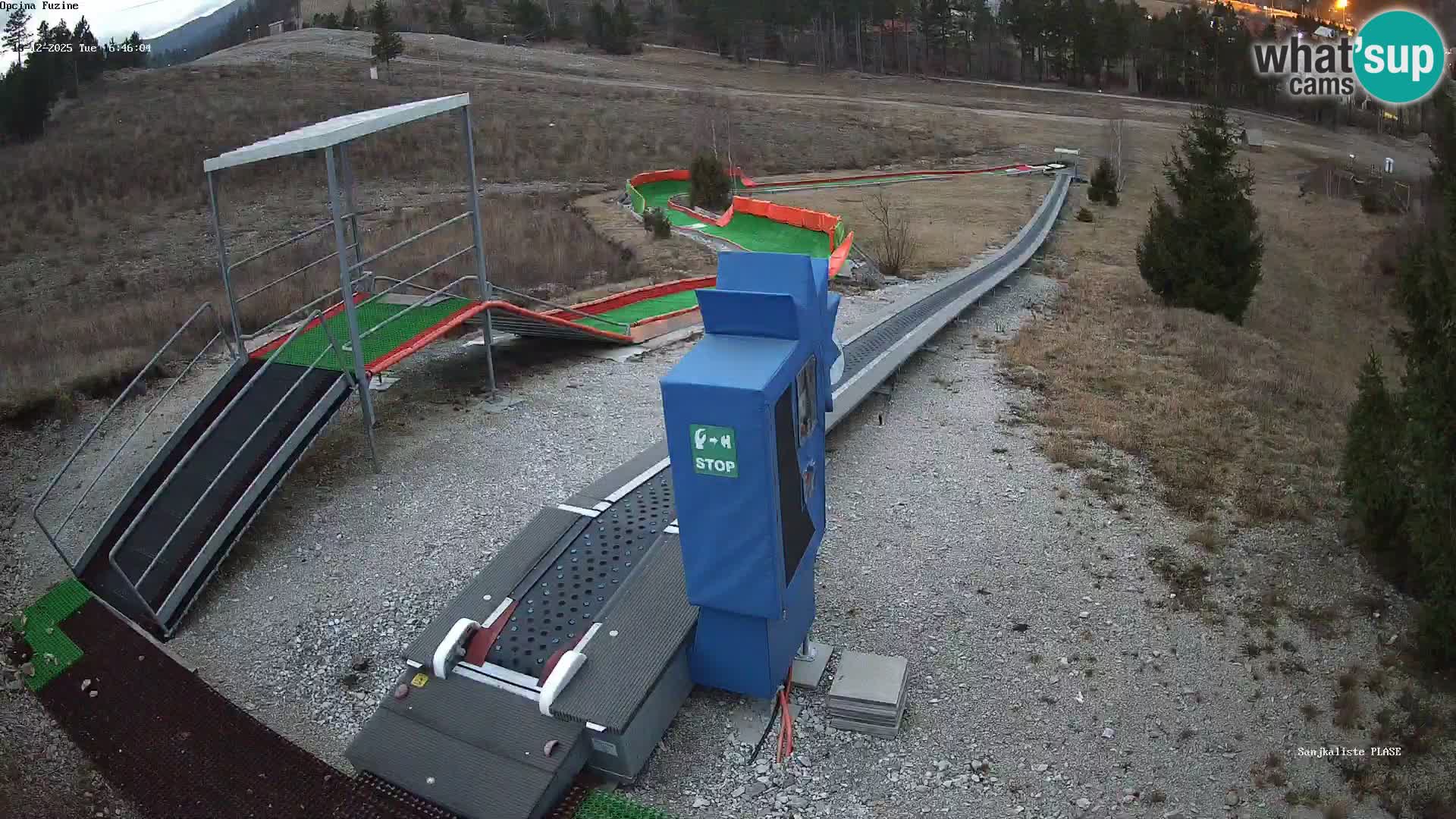 Webcam en vivo Pista de trineo Fužine – Croacia