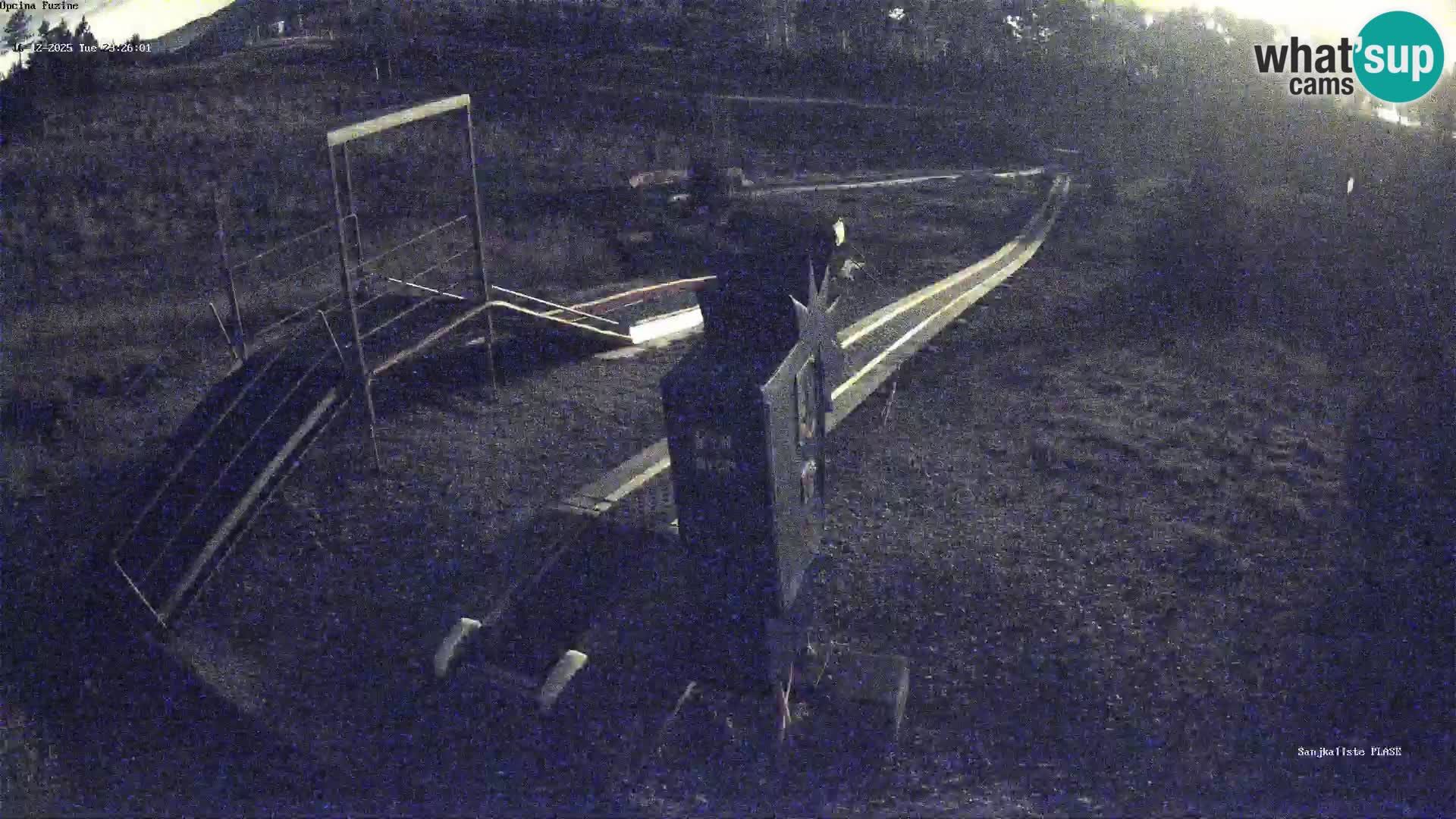 Live webcam Pista da slittino Fužine – Croazia