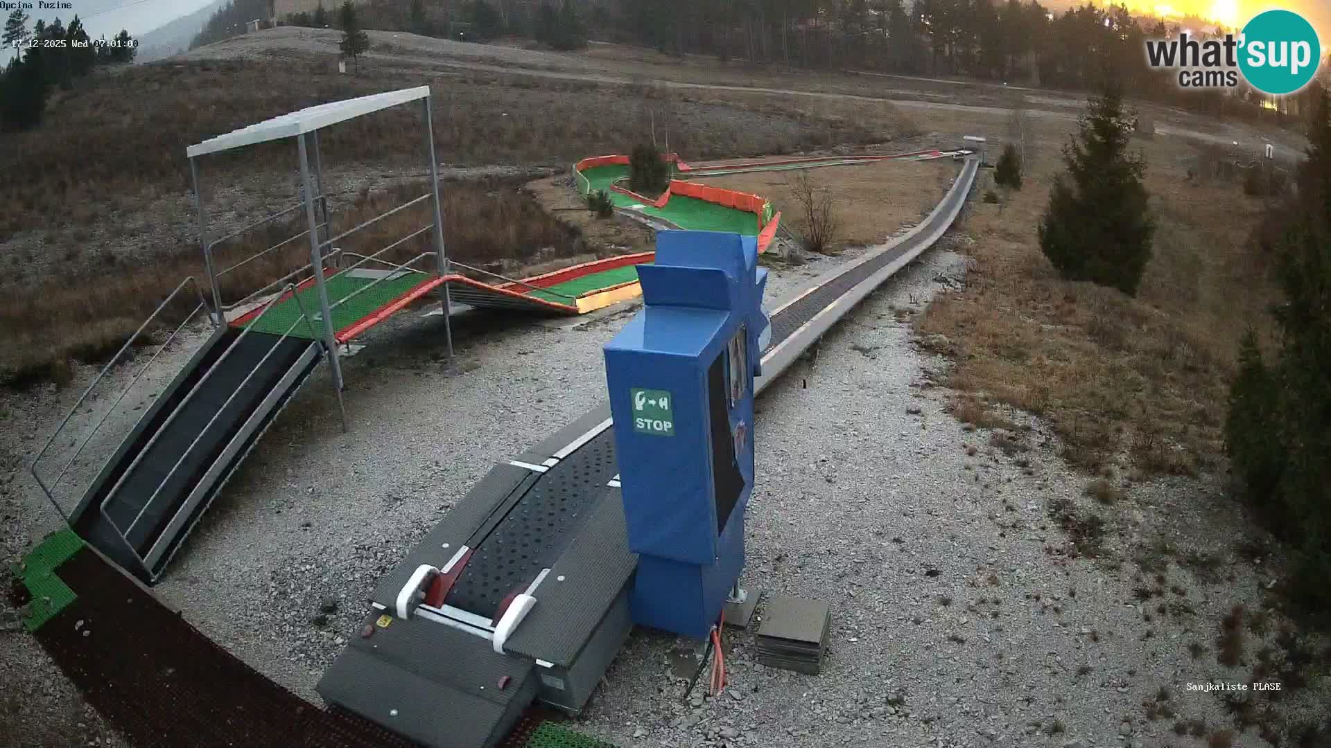 Live webcam Fužine toboggan run – Croatia