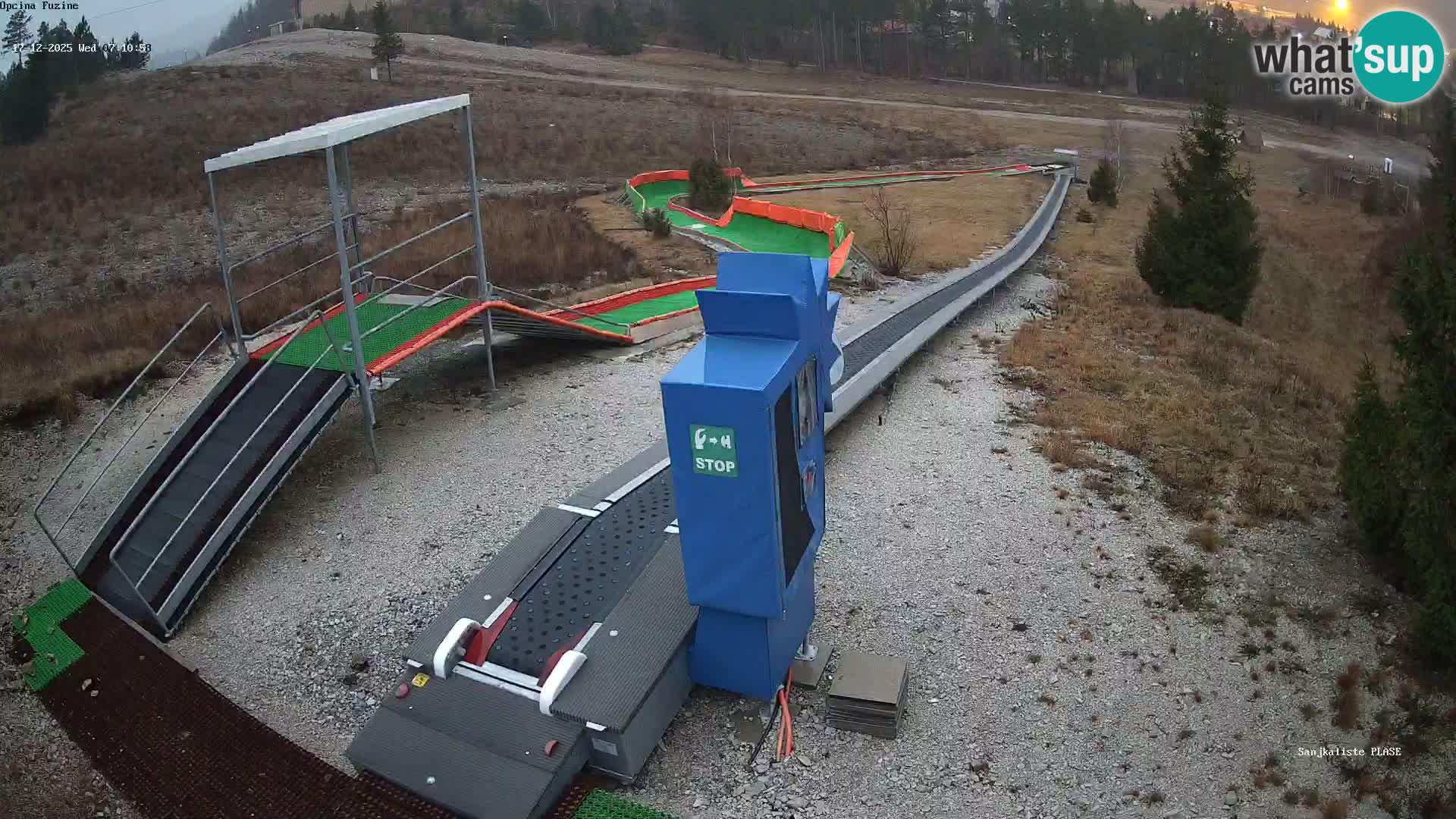 Webcam en direct Piste de luge de Fužine – Croatie