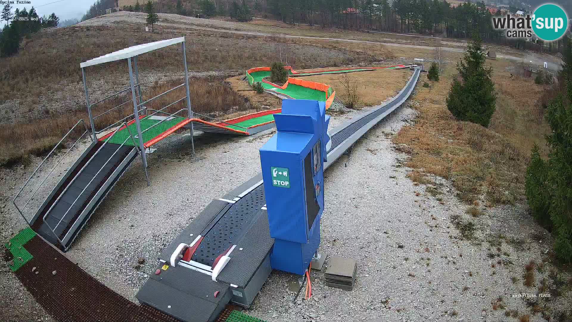 Webcam en direct Piste de luge de Fužine – Croatie