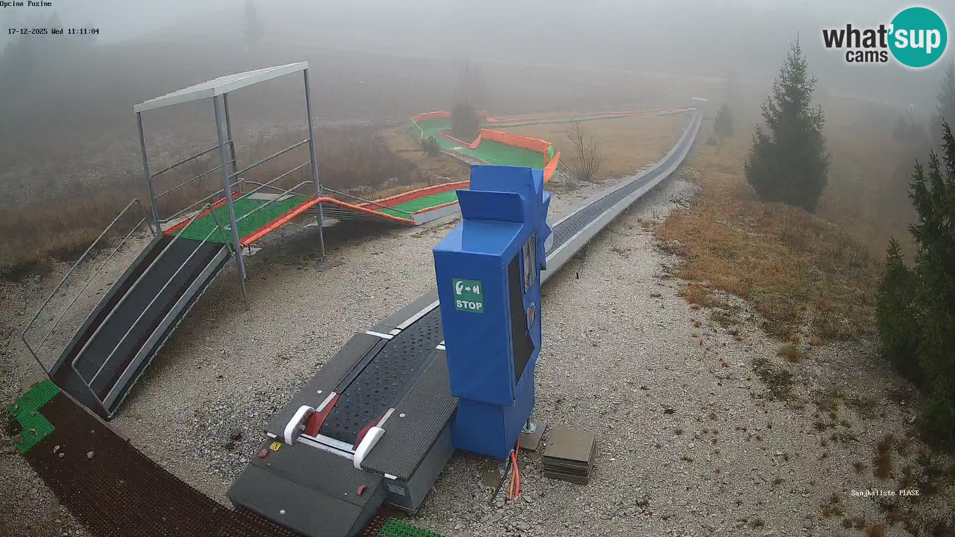Live webcam Pista da slittino Fužine – Croazia