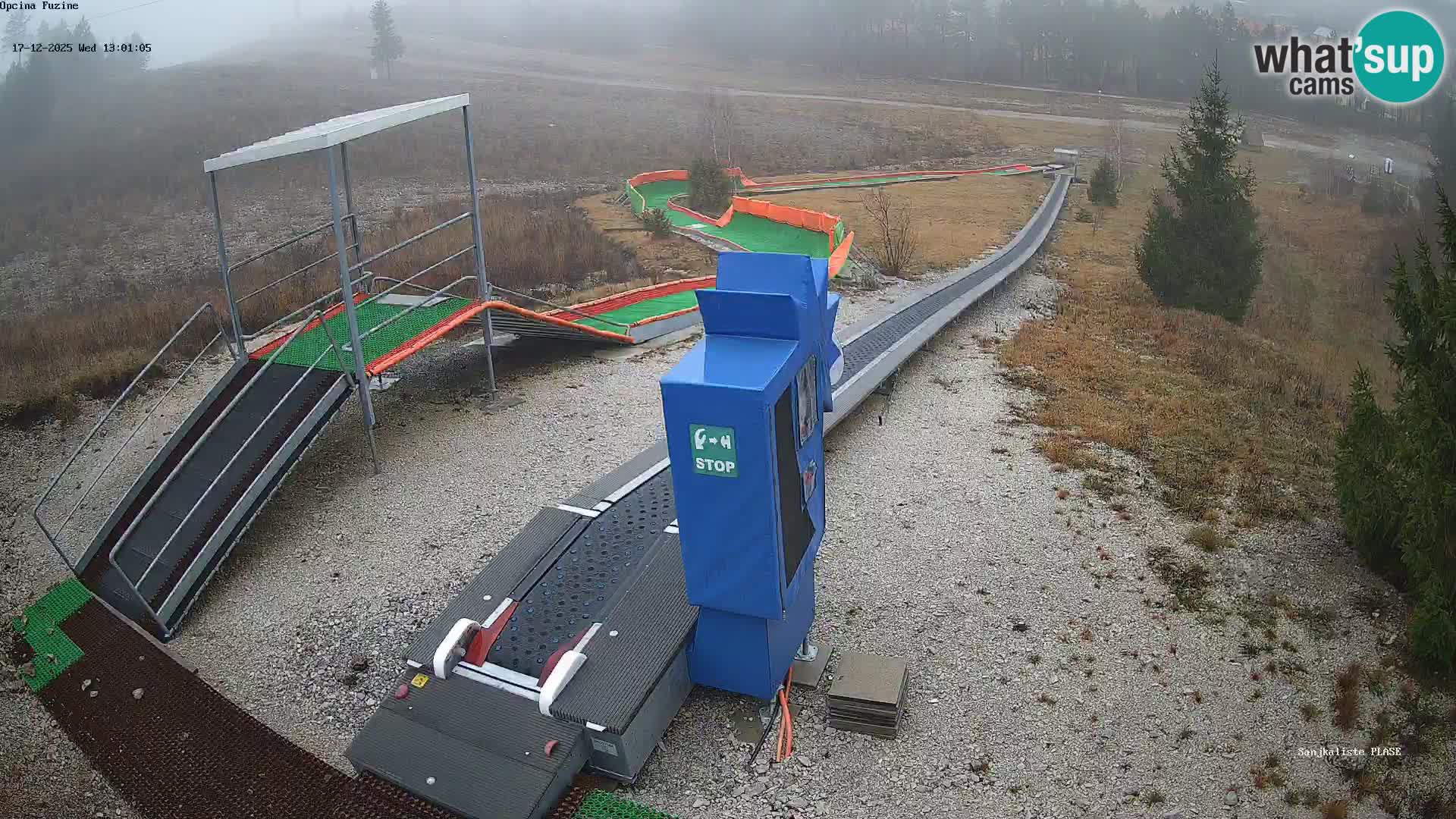 Live webcam Fužine toboggan run – Croatia