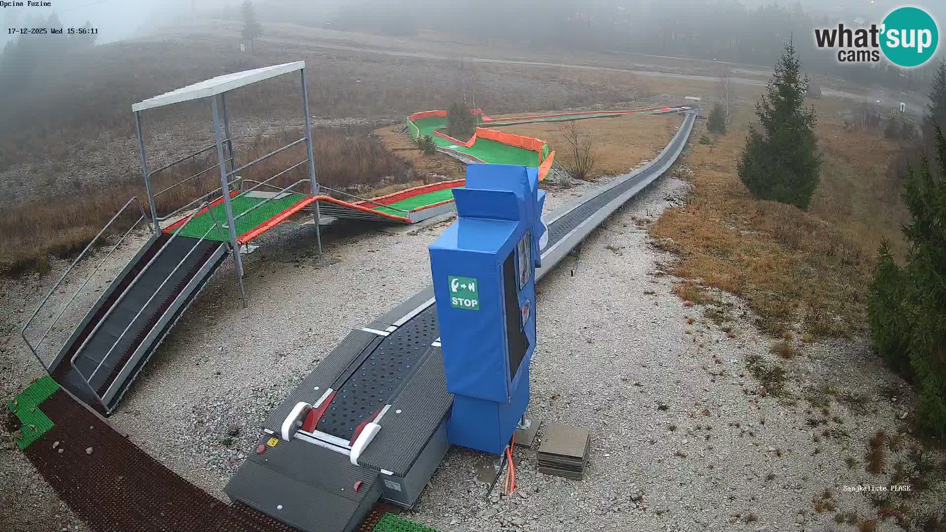 Live webcam Fužine toboggan run – Croatia