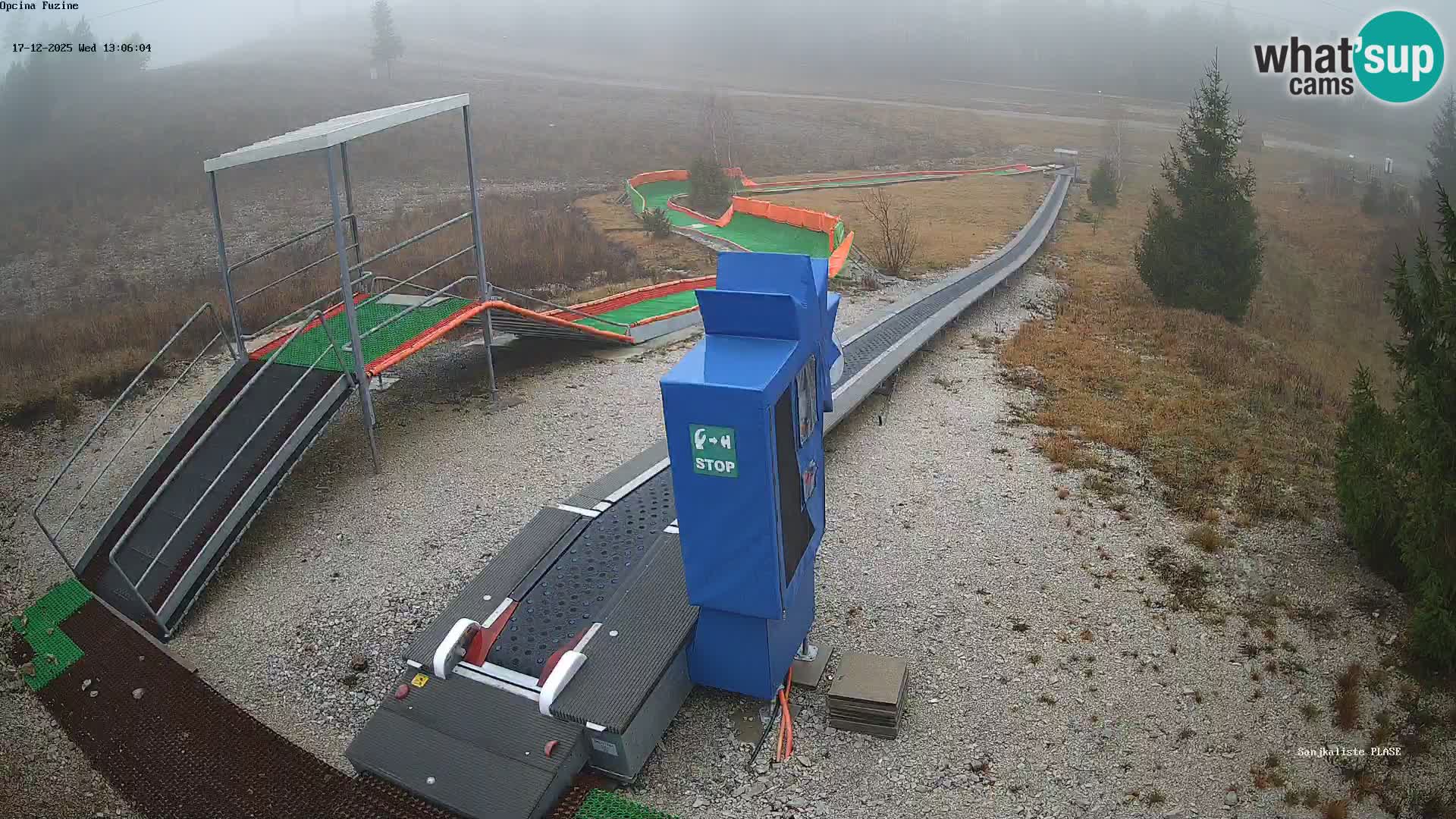 Live webcam Fužine toboggan run – Croatia