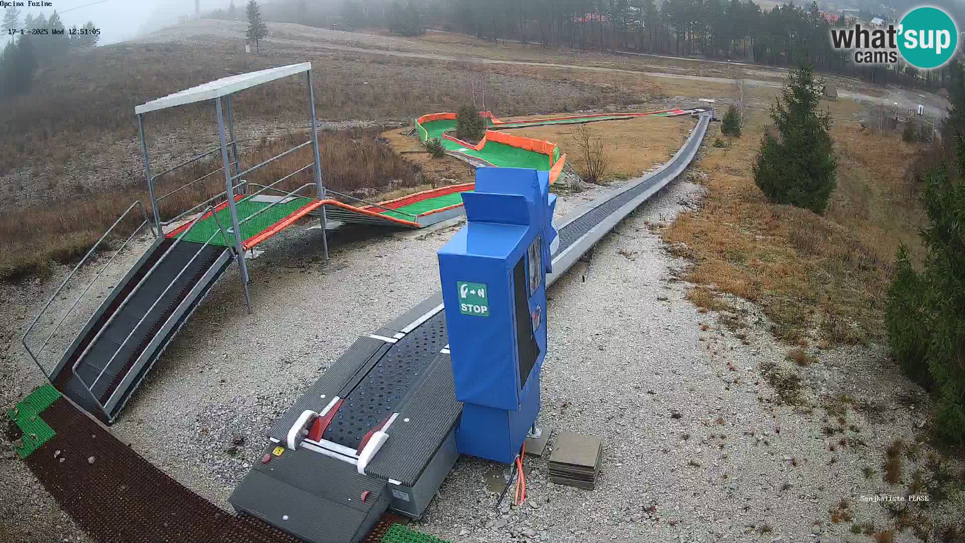 Webcam en direct Piste de luge de Fužine – Croatie