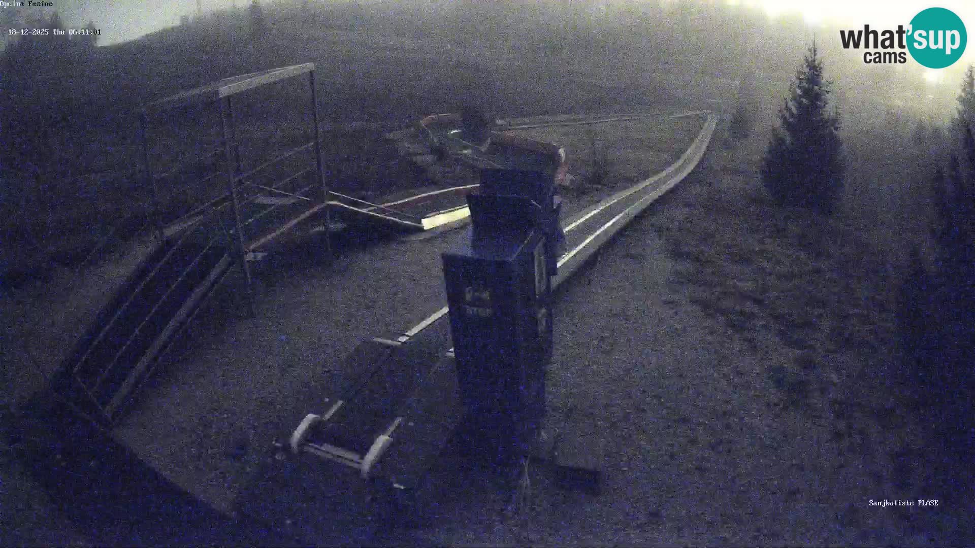 Live webcam Pista da slittino Fužine – Croazia