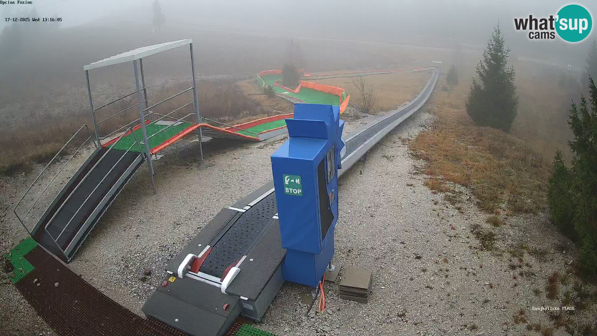 Webcam en direct Piste de luge de Fužine – Croatie