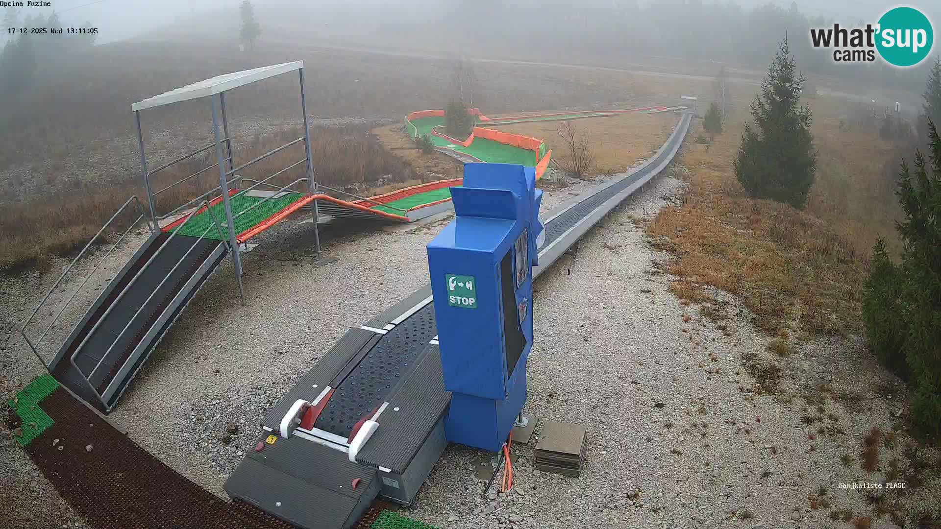 Webcam en direct Piste de luge de Fužine – Croatie