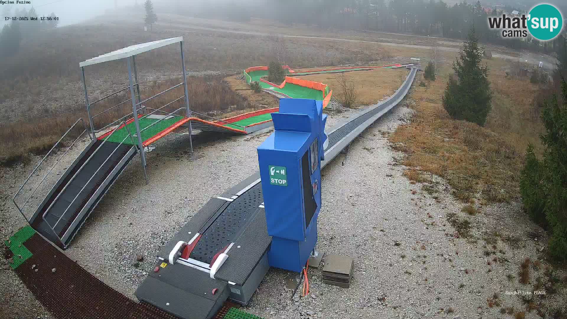 Live webcam Pista da slittino Fužine – Croazia