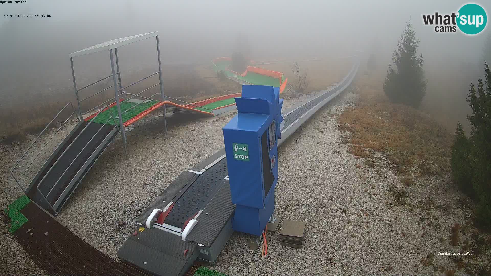 Live webcam Fužine toboggan run – Croatia