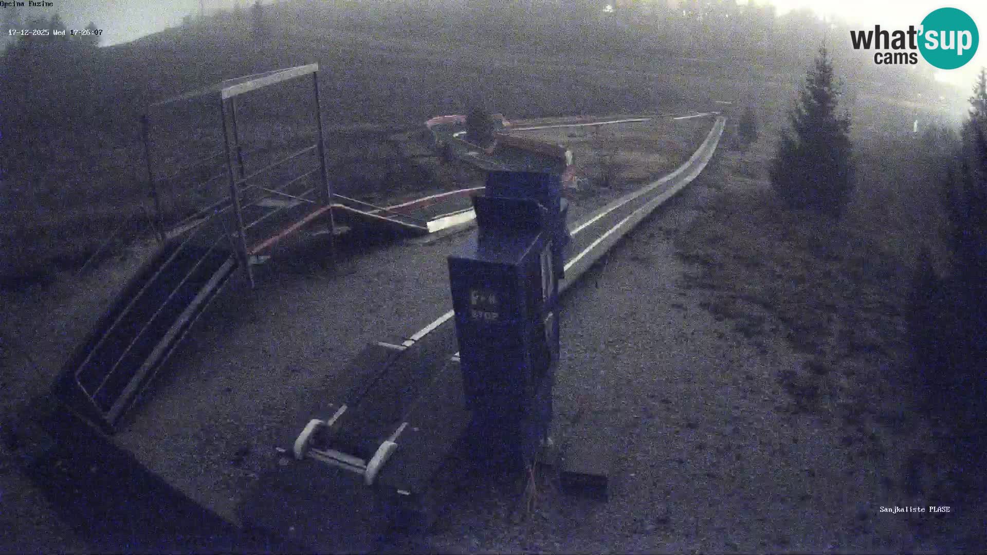 Webcam en direct Piste de luge de Fužine – Croatie