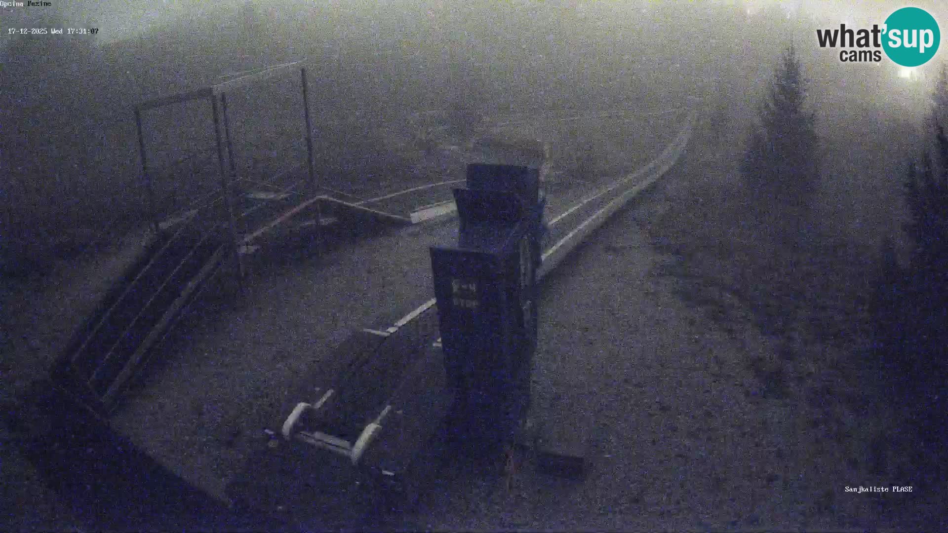 Webcam en vivo Pista de trineo Fužine – Croacia