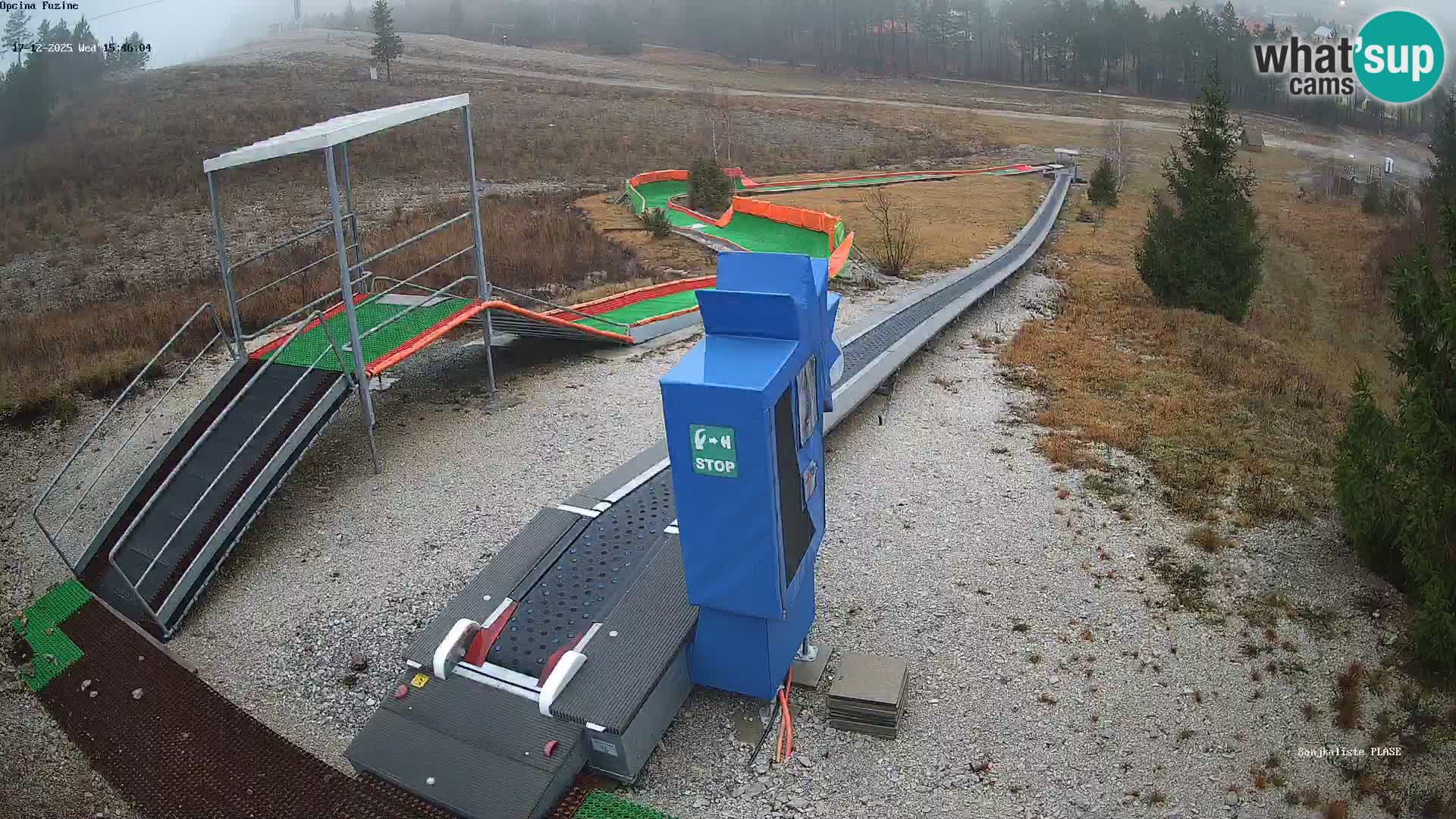 Webcam en direct Piste de luge de Fužine – Croatie