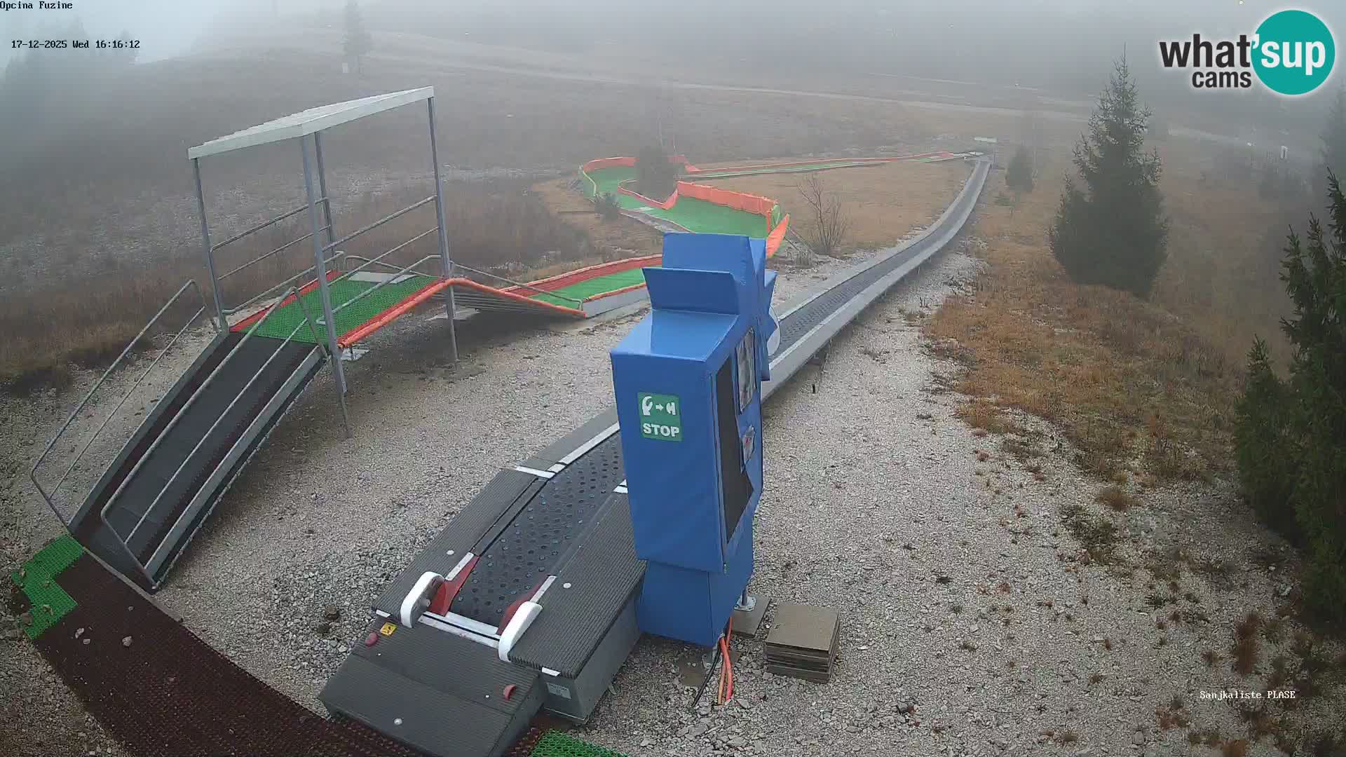 Live webcam Fužine toboggan run – Croatia