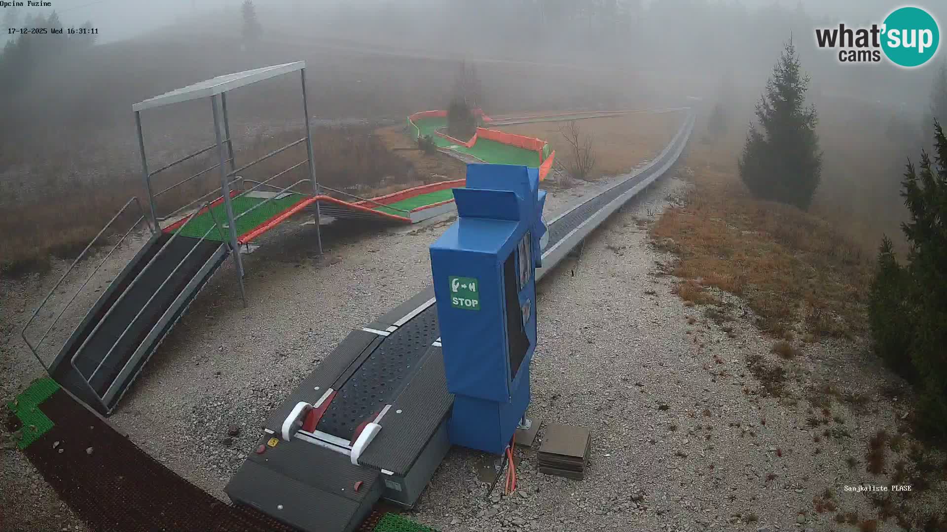 Webcam en direct Piste de luge de Fužine – Croatie