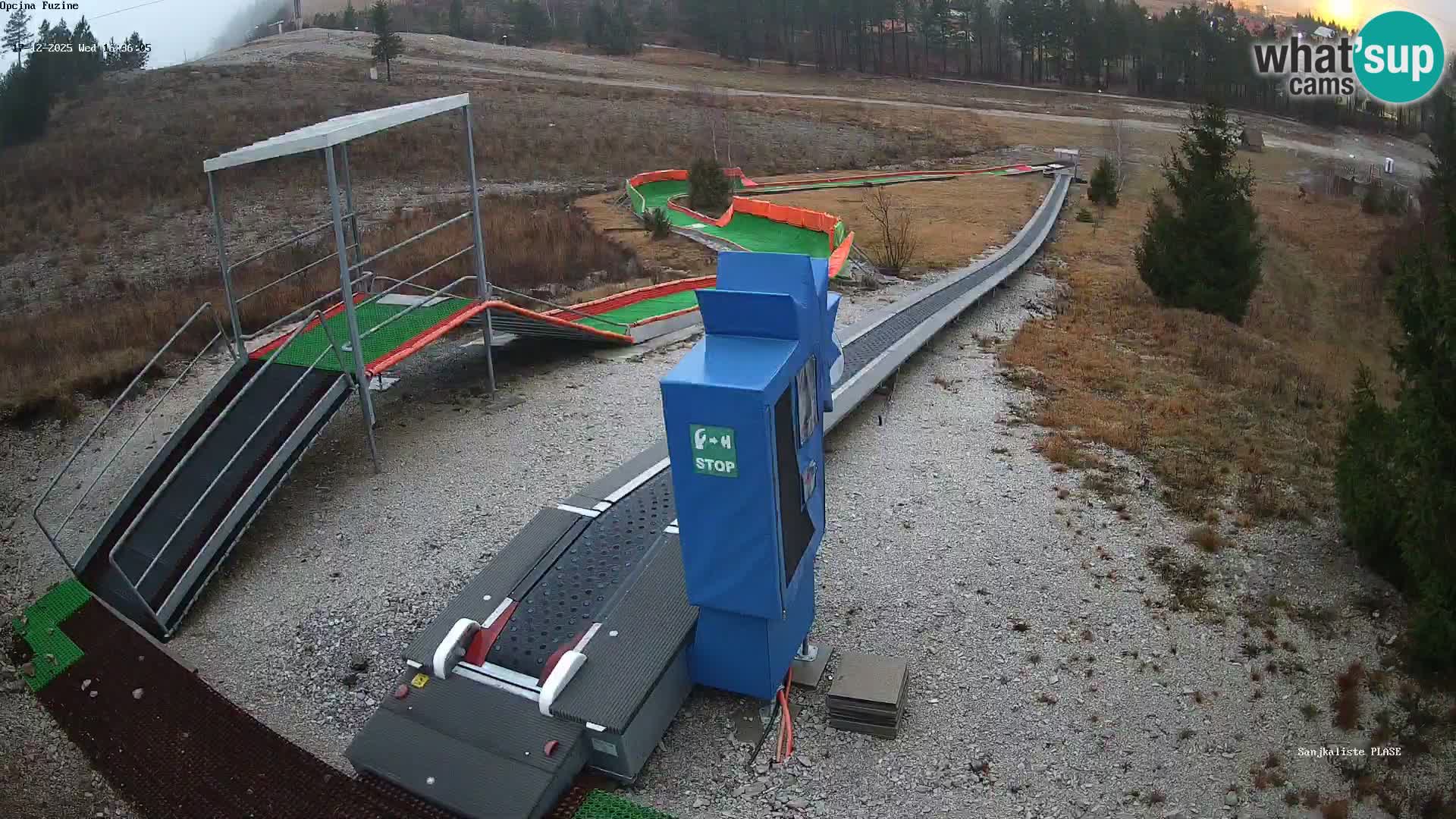 Live webcam Fužine toboggan run – Croatia