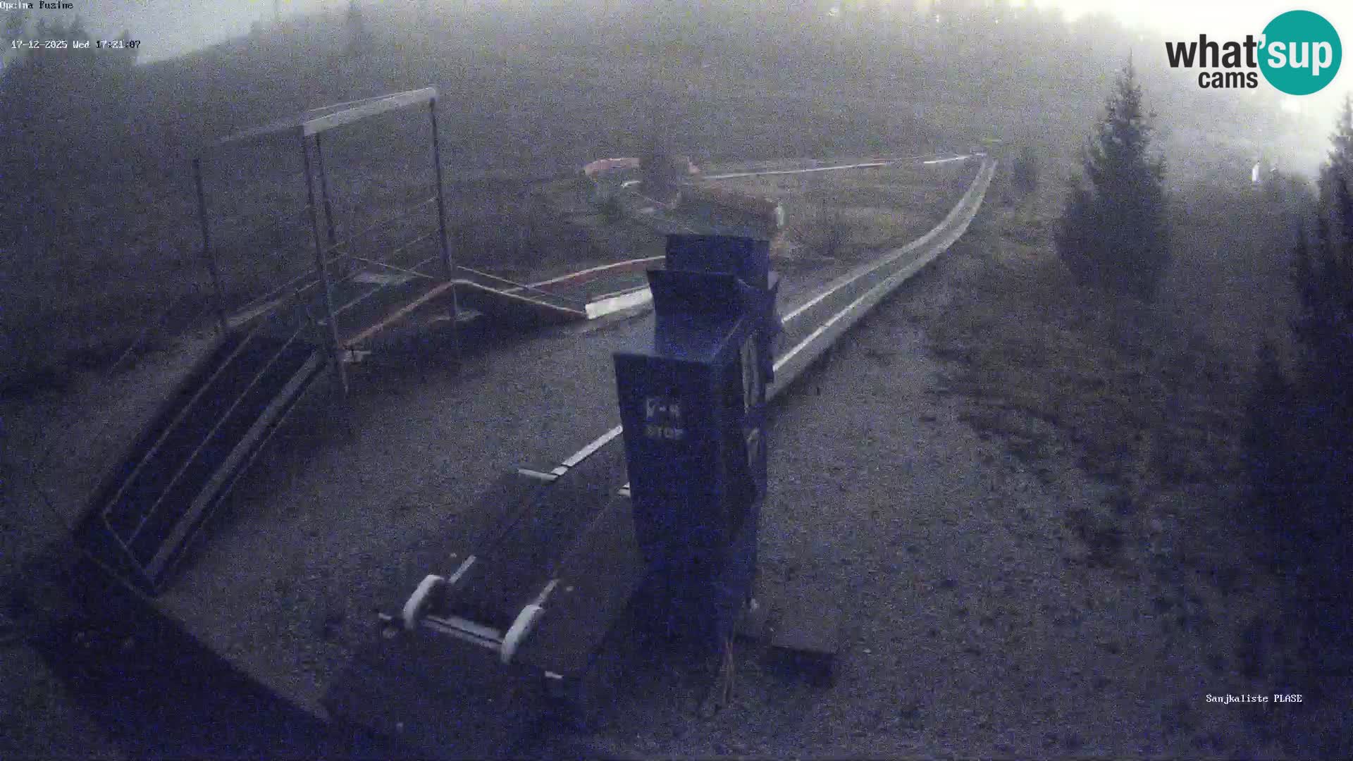 Webcam en vivo Pista de trineo Fužine – Croacia