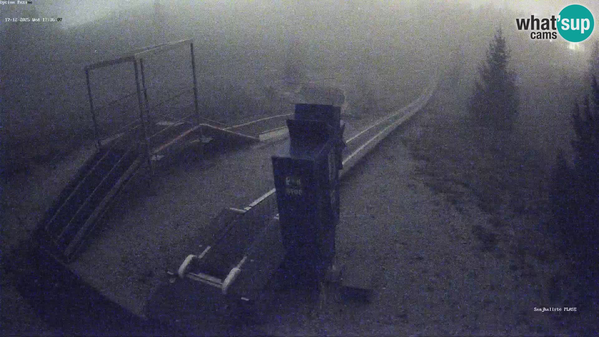 Live webcam Pista da slittino Fužine – Croazia