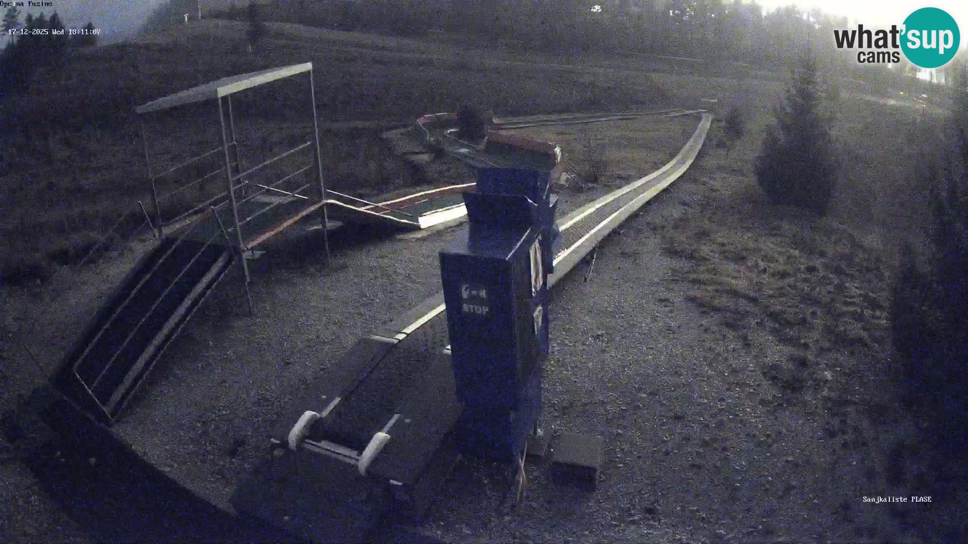 Webcam en direct Piste de luge de Fužine – Croatie