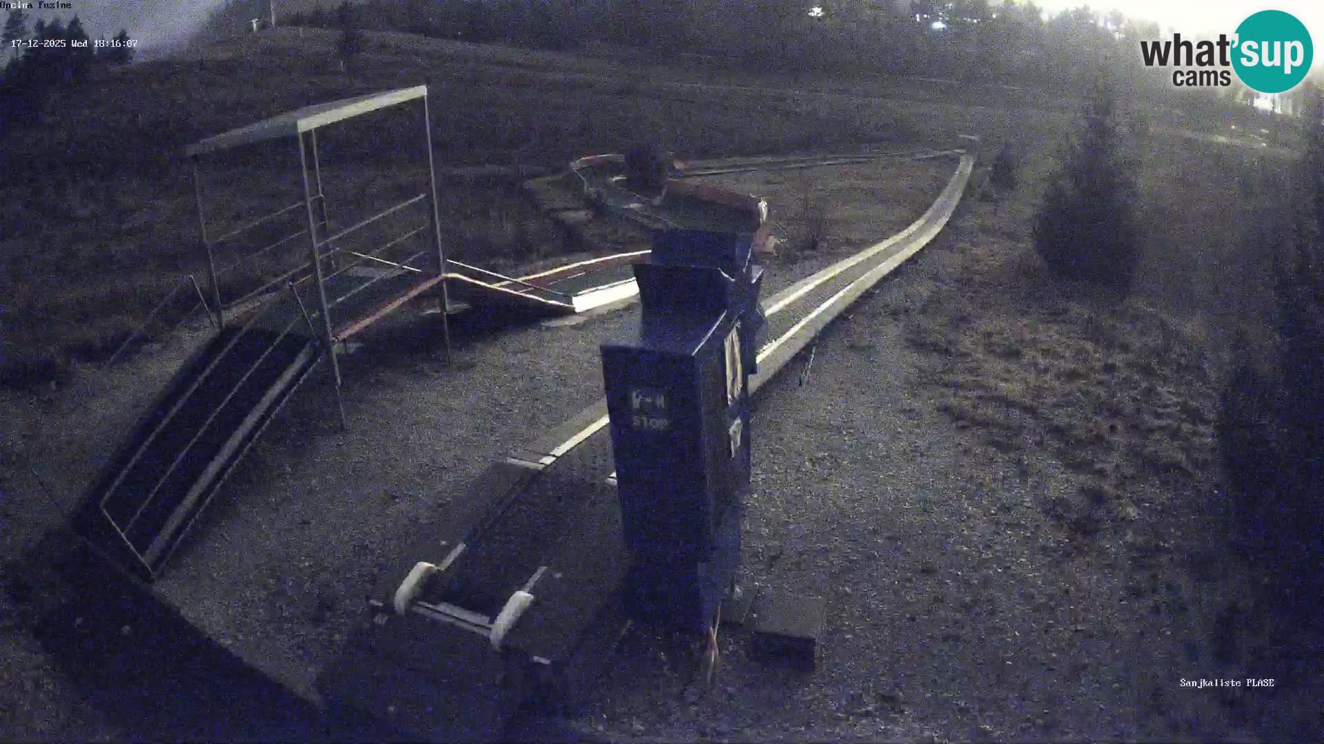 Live webcam Fužine toboggan run – Croatia