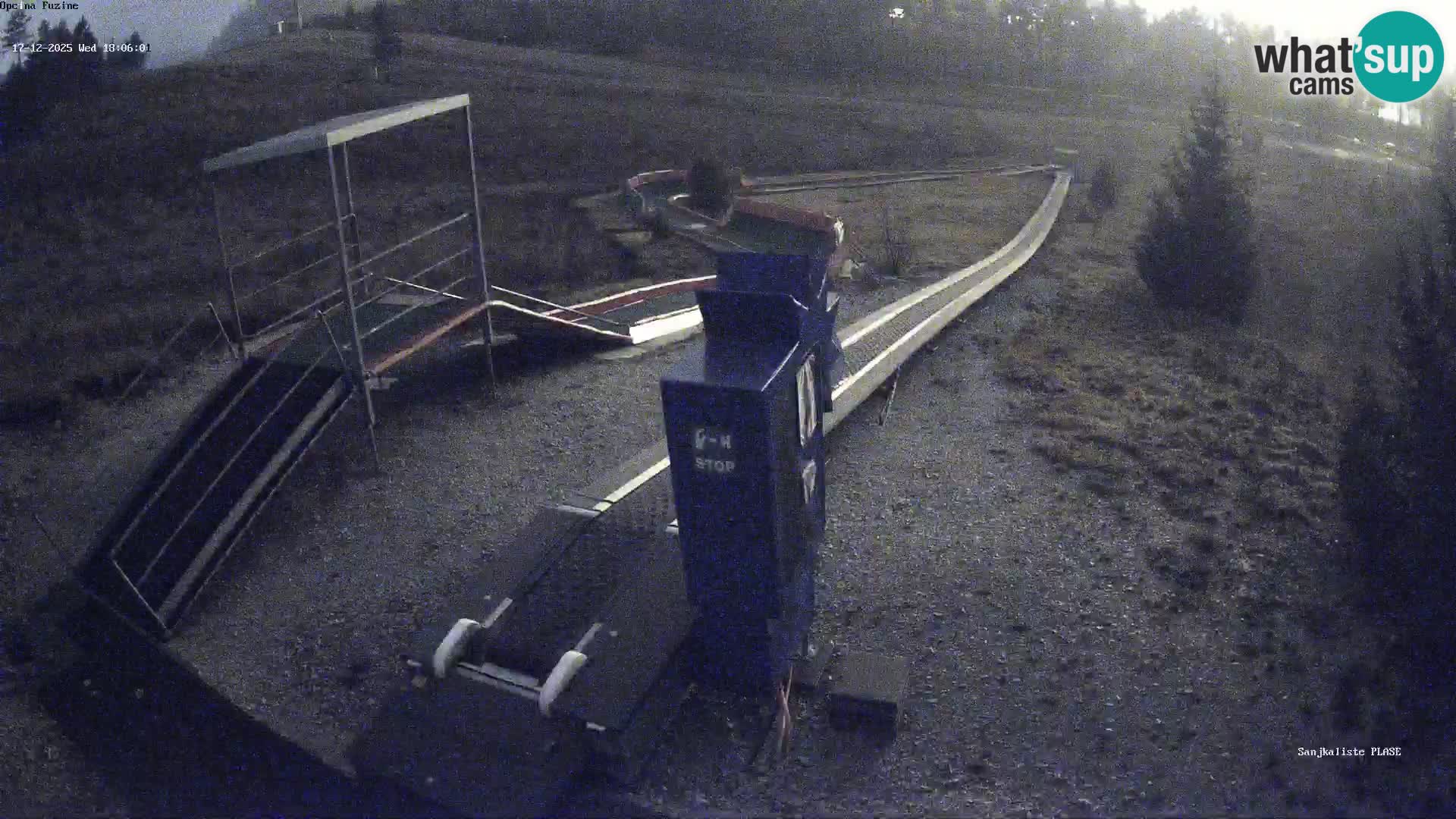 Webcam en vivo Pista de trineo Fužine – Croacia