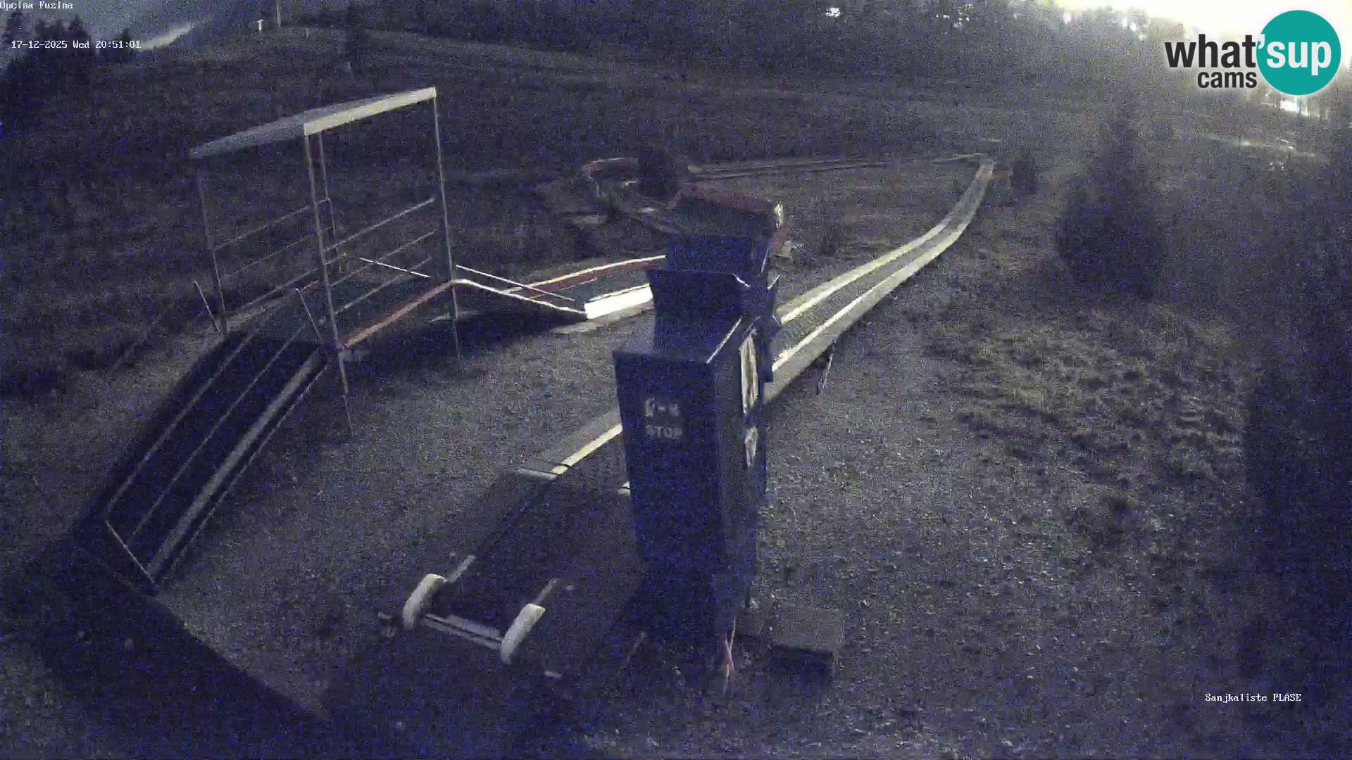 Live webcam Pista da slittino Fužine – Croazia