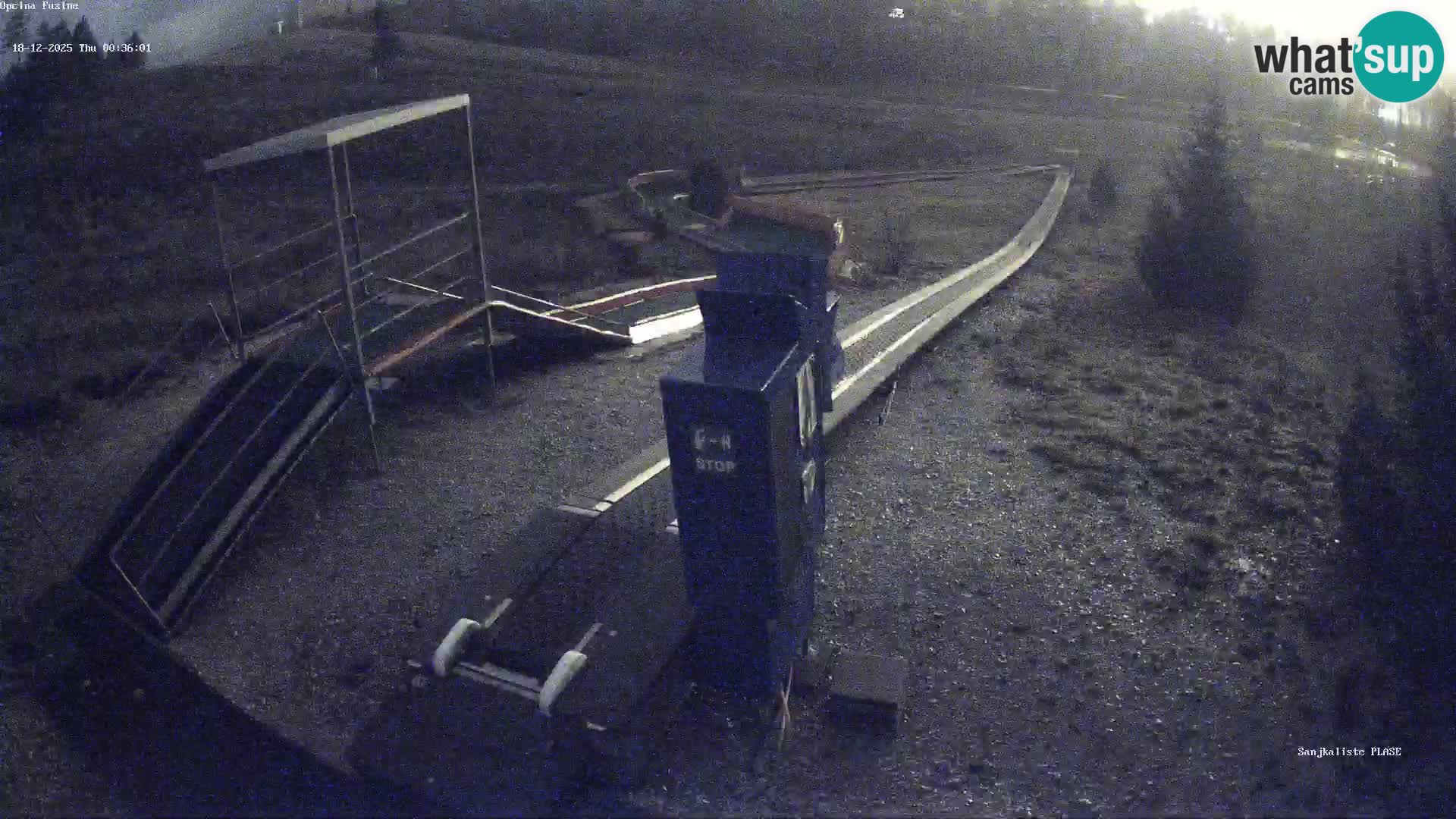 Live webcam Pista da slittino Fužine – Croazia