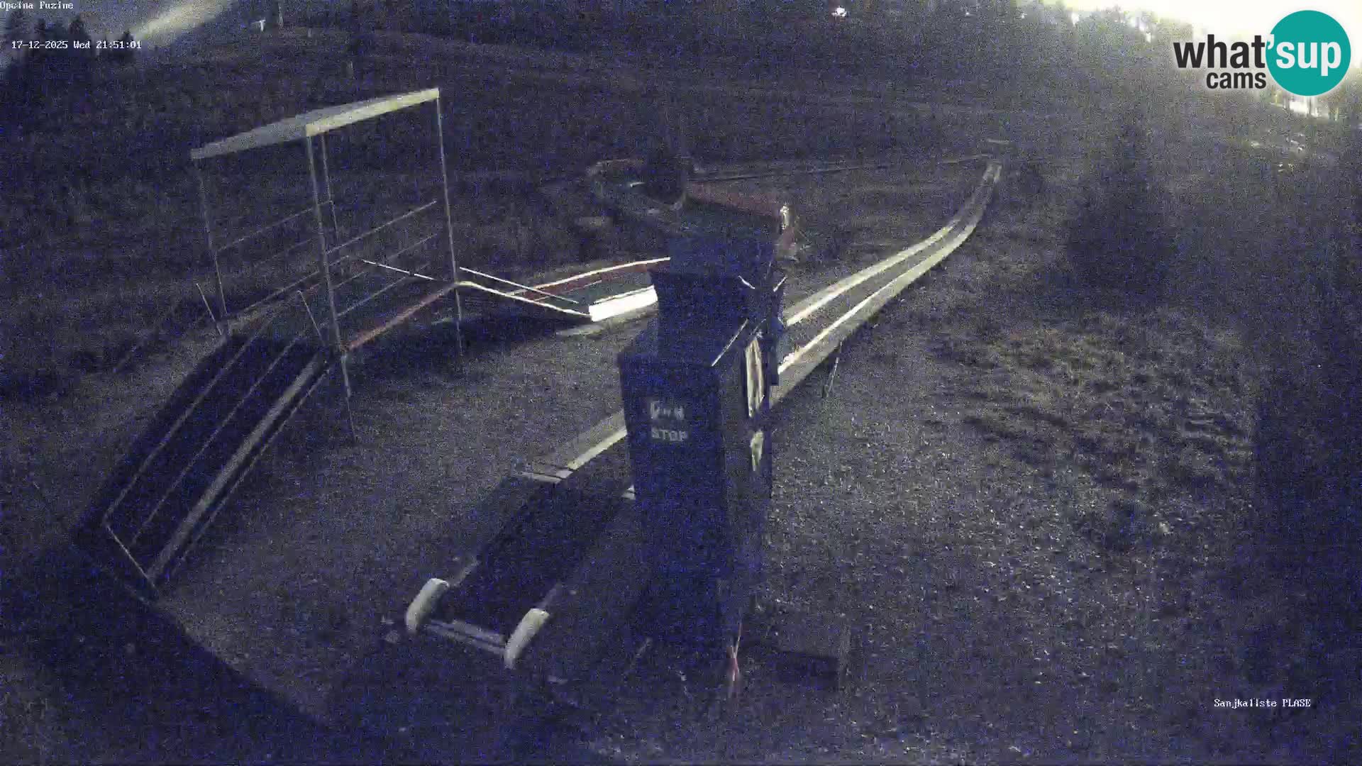 Webcam en vivo Pista de trineo Fužine – Croacia