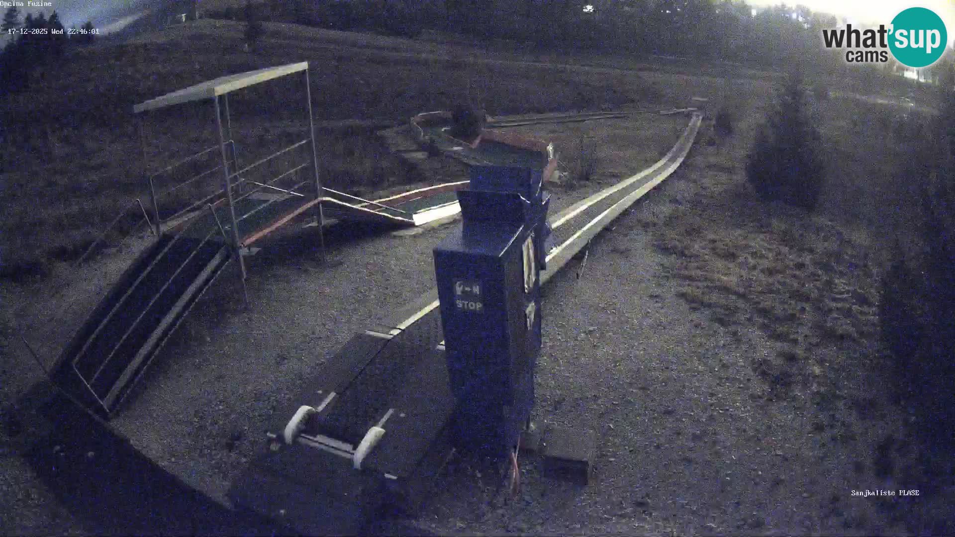 Live webcam Fužine toboggan run – Croatia