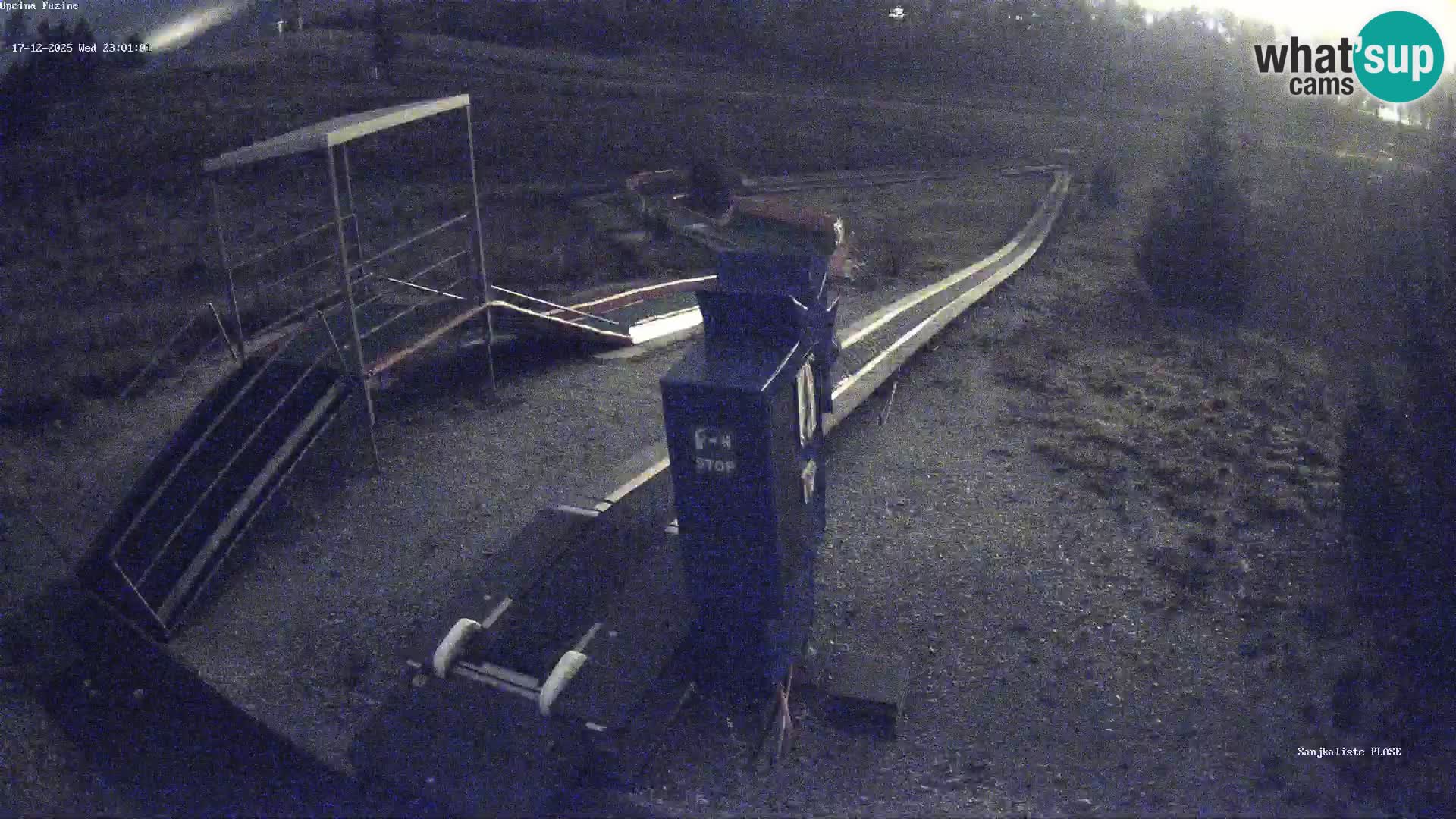 Webcam en vivo Pista de trineo Fužine – Croacia