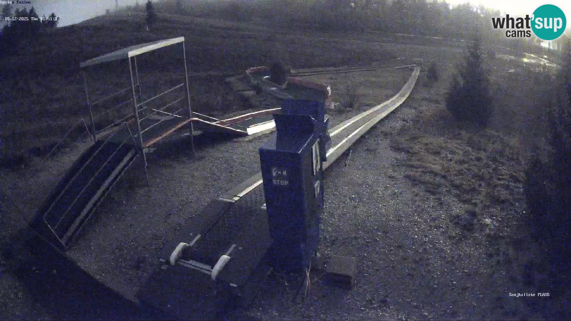 Live webcam Pista da slittino Fužine – Croazia