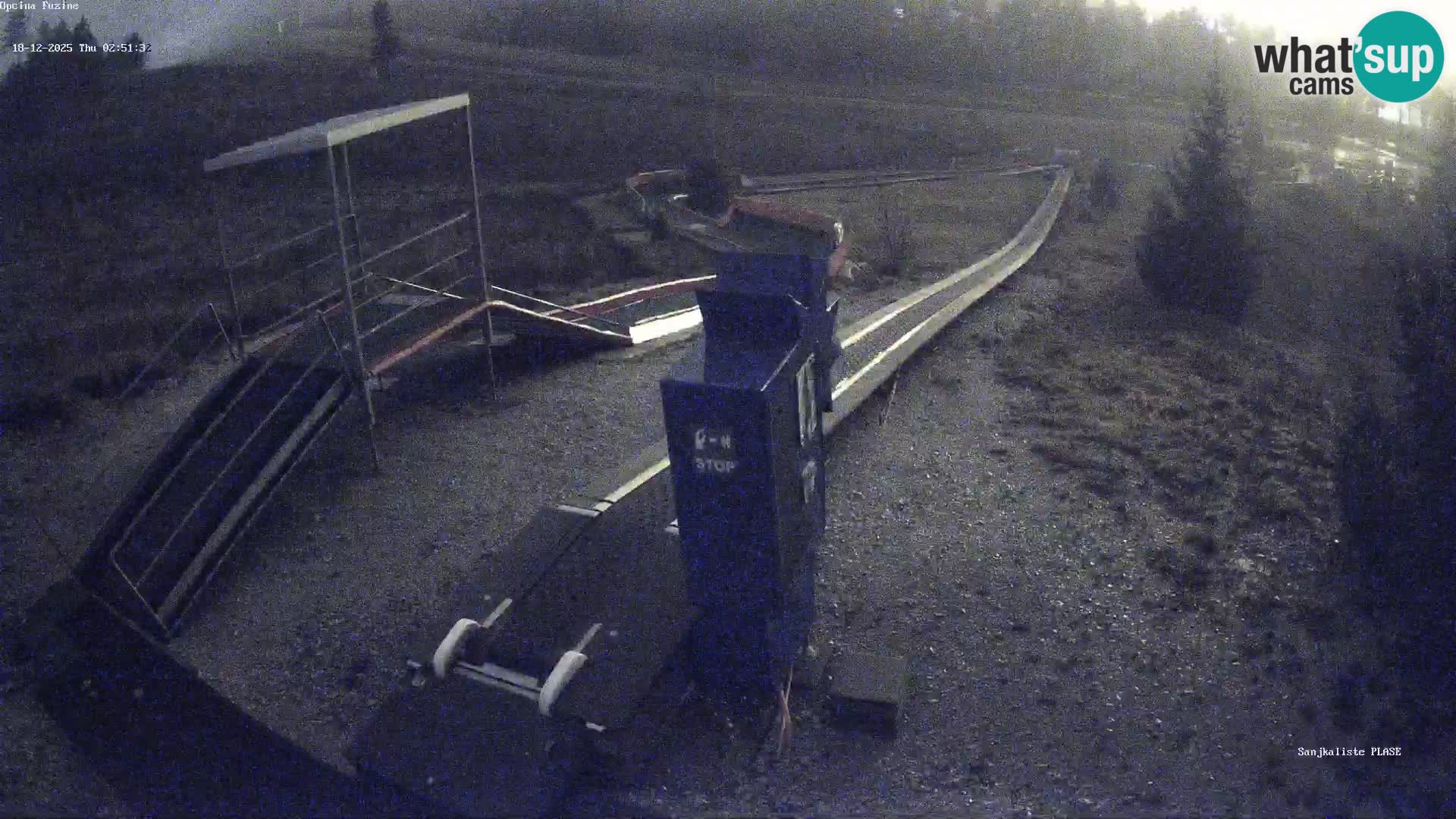 Webcam en vivo Pista de trineo Fužine – Croacia