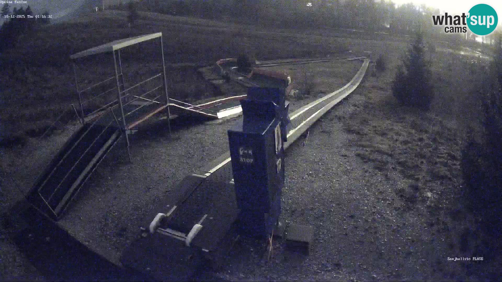 Live webcam Pista da slittino Fužine – Croazia