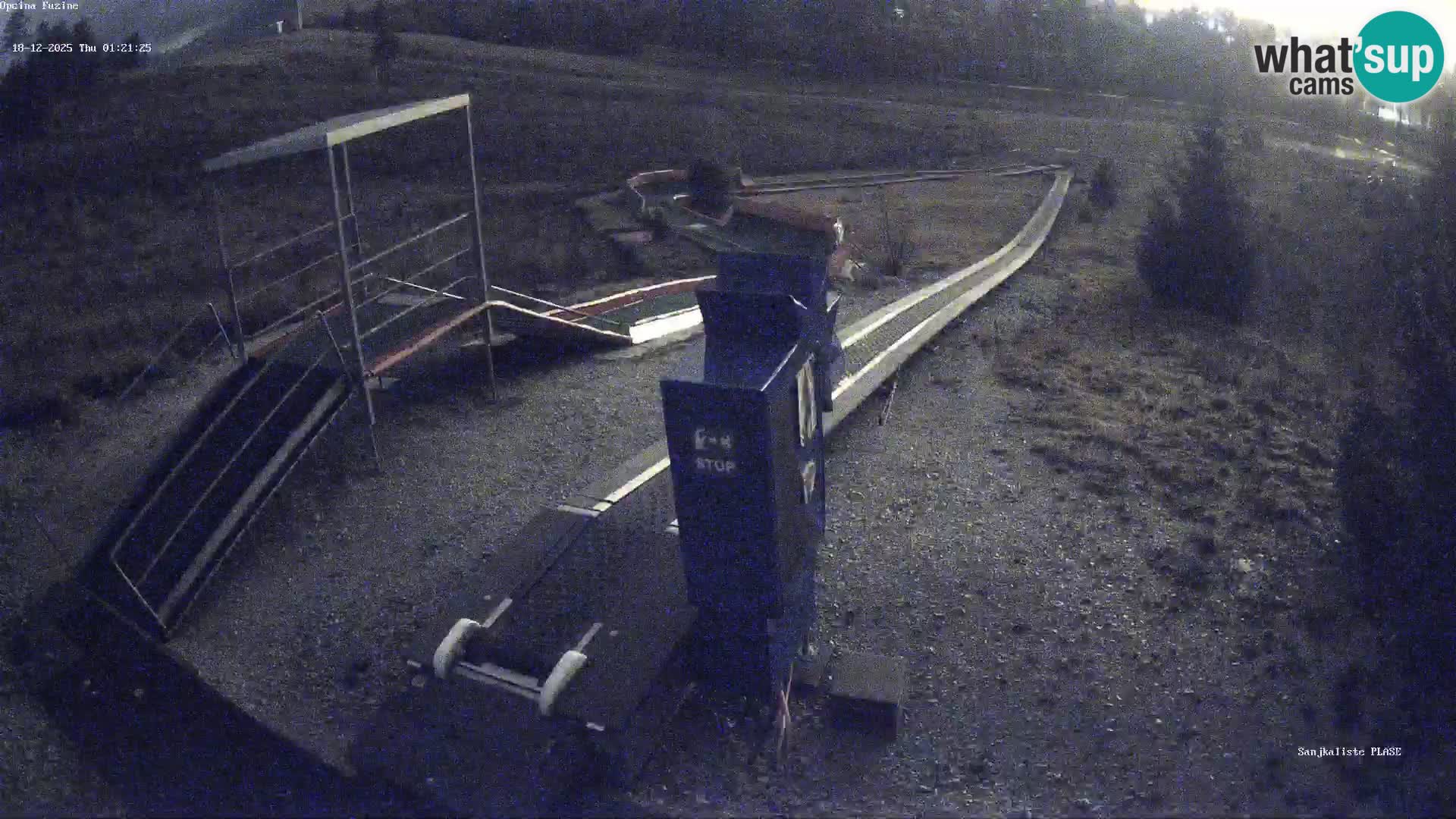 Webcam en direct Piste de luge de Fužine – Croatie