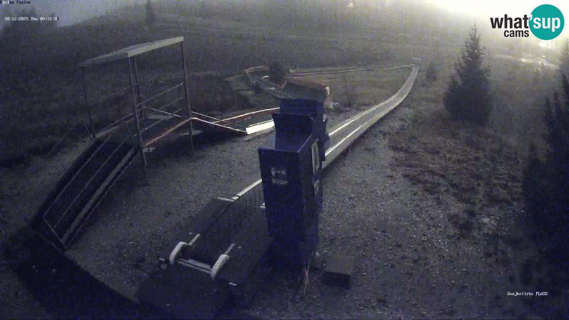 Webcam en direct Piste de luge de Fužine – Croatie