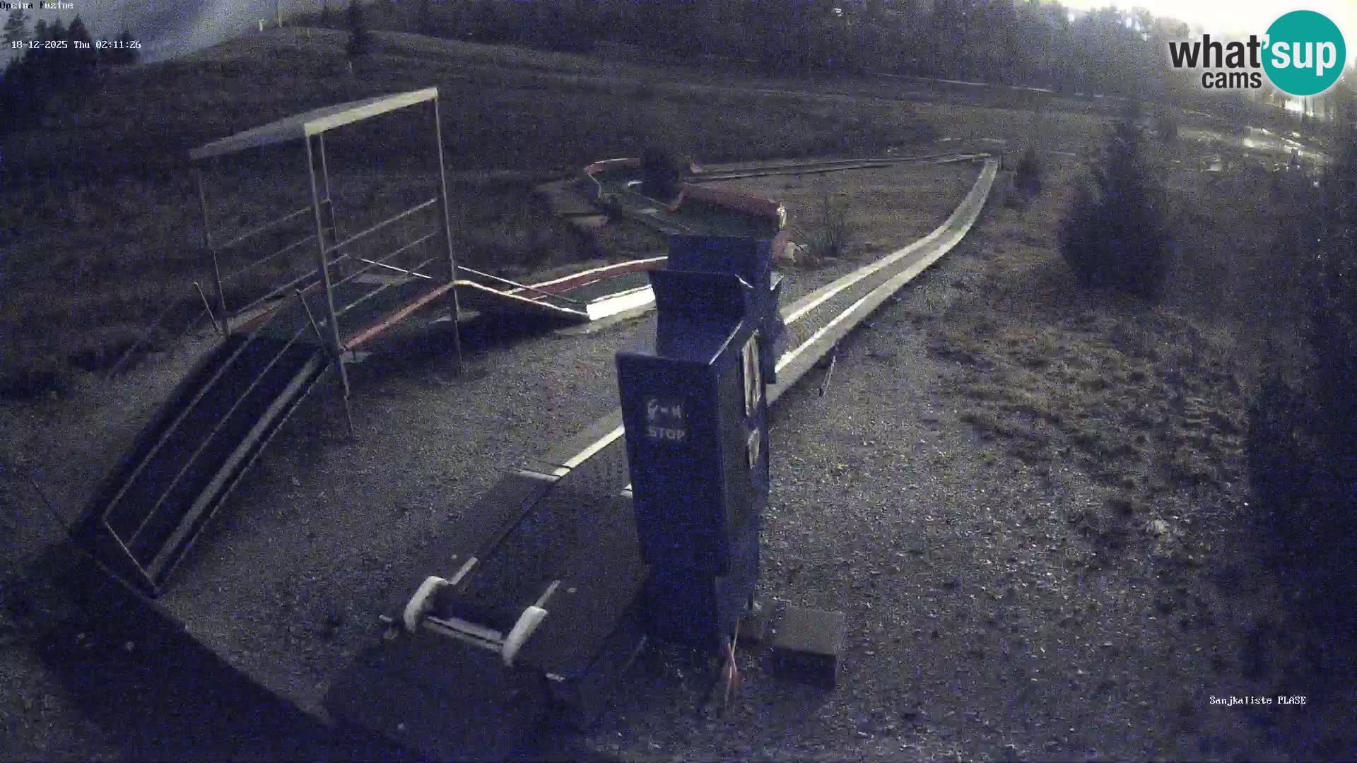 Live webcam Pista da slittino Fužine – Croazia