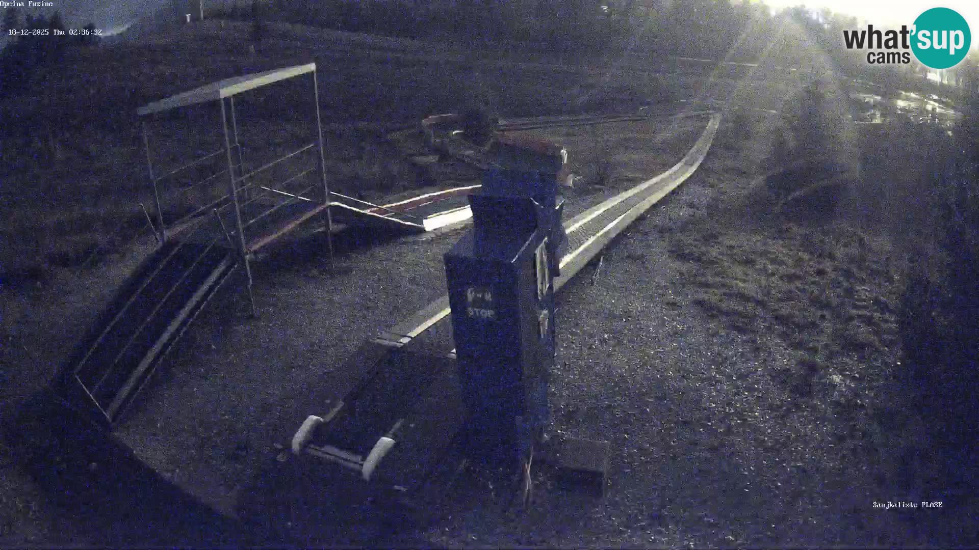 Live webcam Pista da slittino Fužine – Croazia