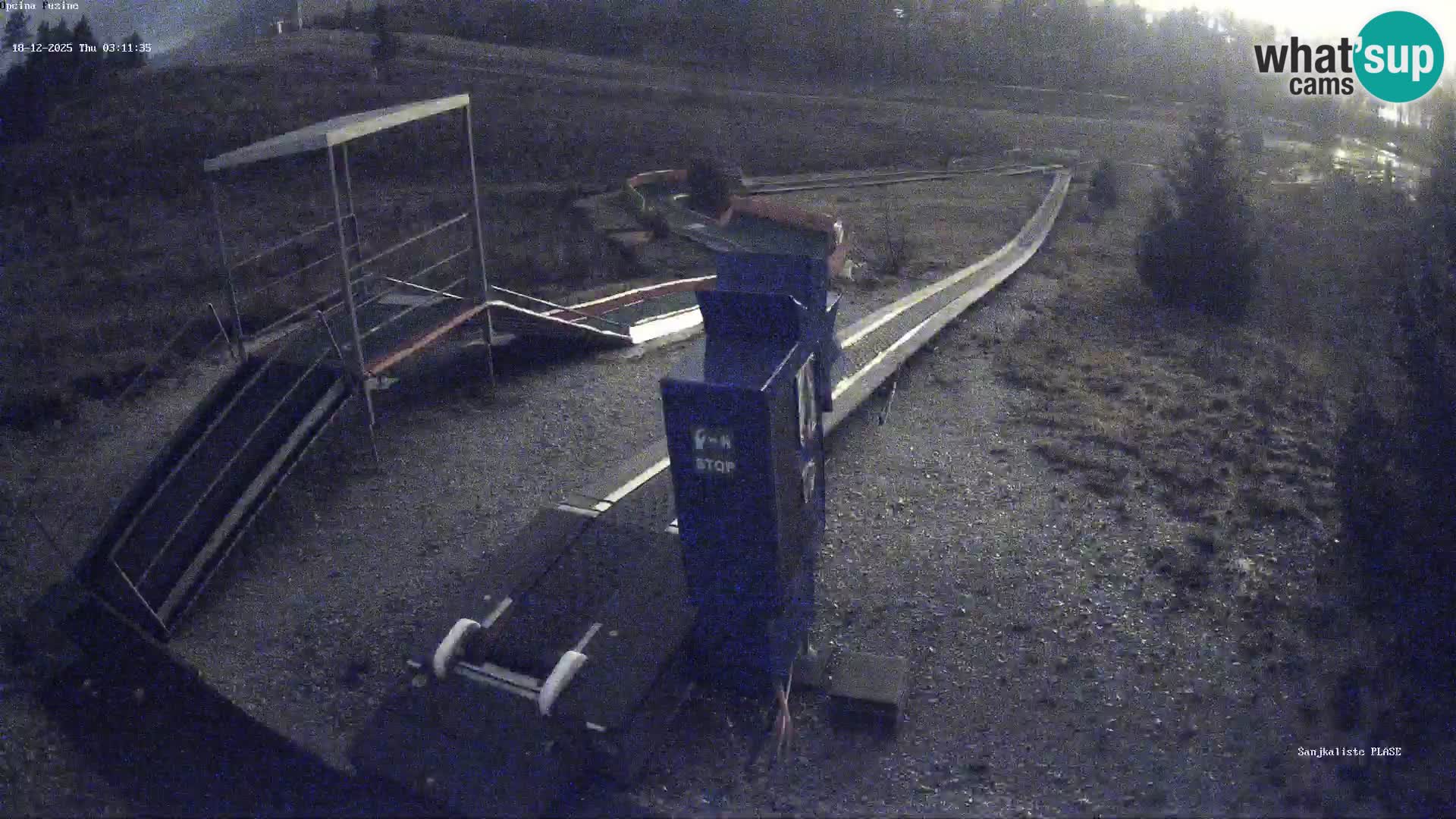 Webcam en direct Piste de luge de Fužine – Croatie